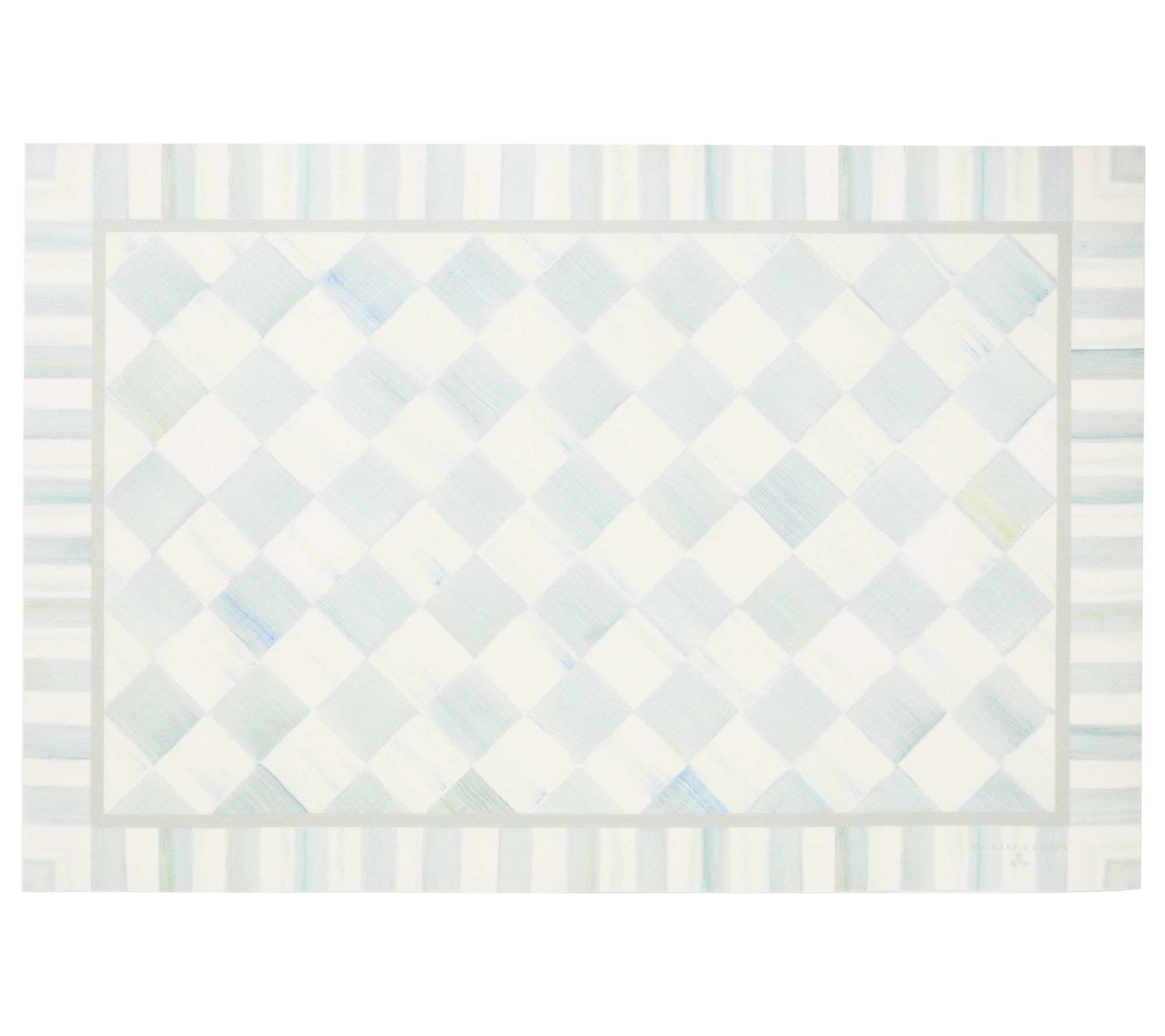 MacKenzie-Childs Sterling Check 2 'x 3' Floor Mat