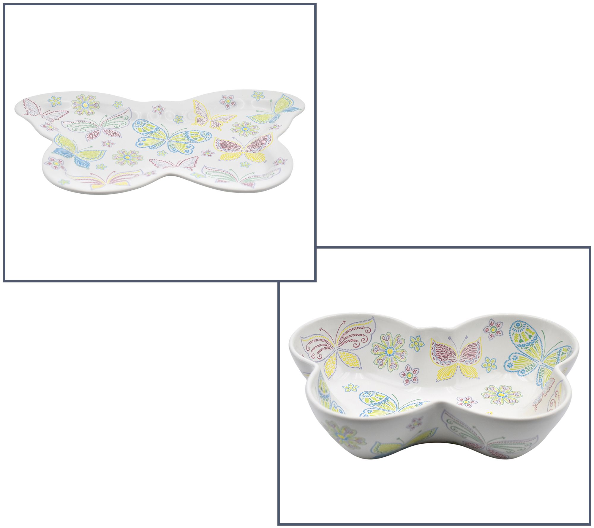 Temp-tations Choice of 2.5qt Figural Serving Bowl or 16" Figural Platter