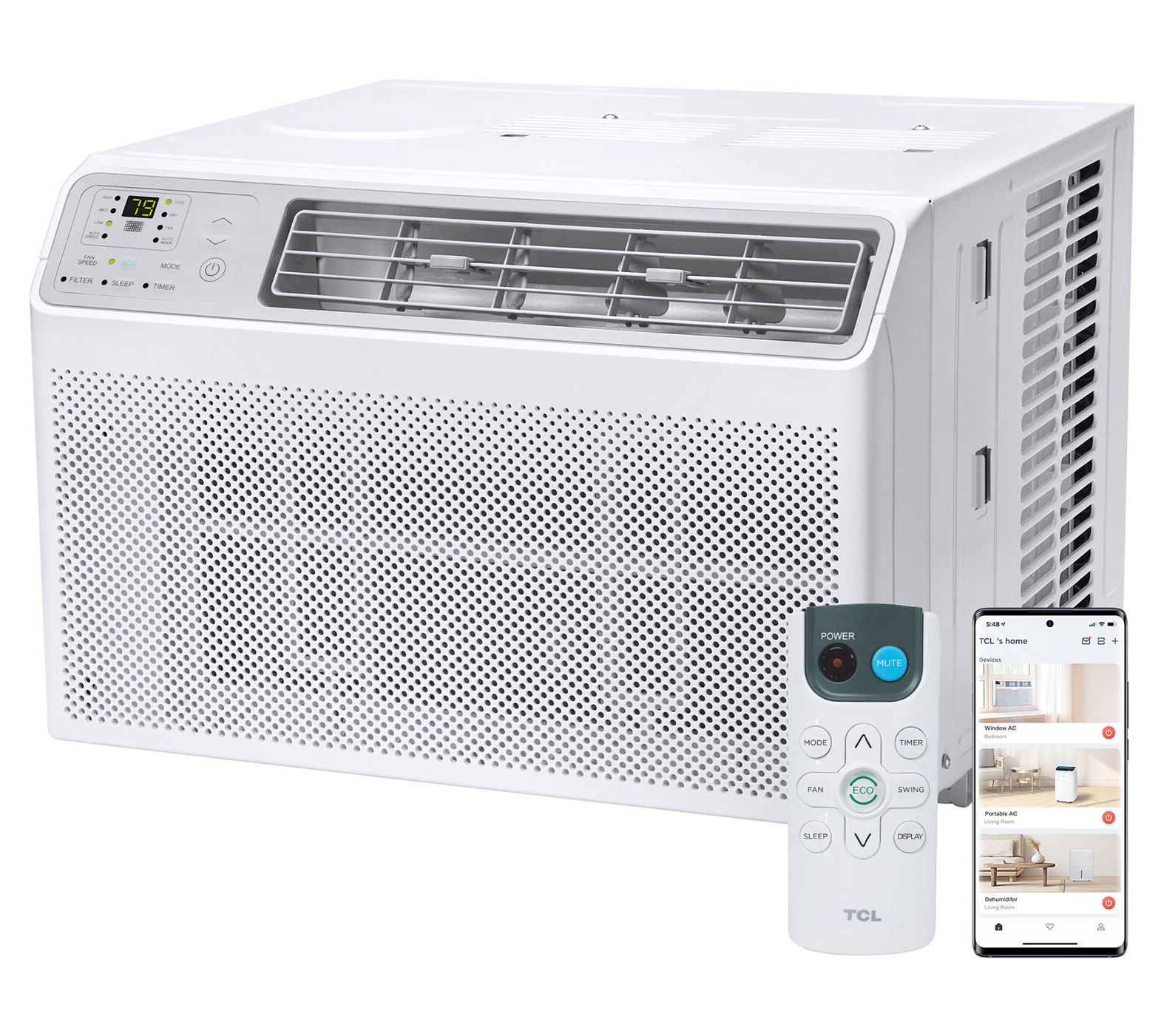 TCL 10,000 BTU Smart Window Air Conditioner with Remote