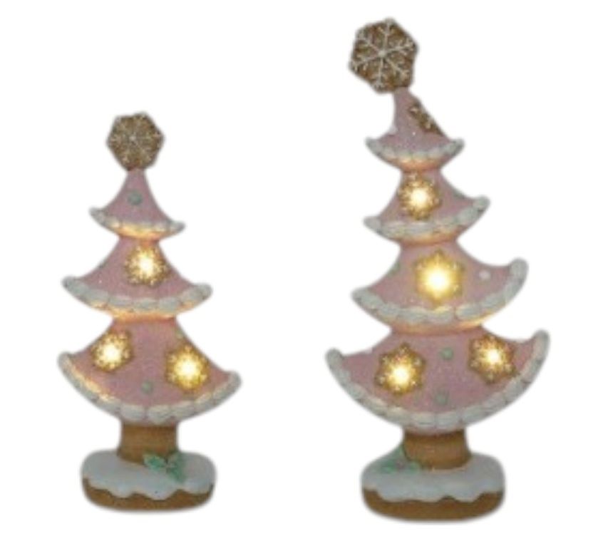 Rc Home Decor 13"-10.8" Gingerbread Christmas Tree w/ Lights