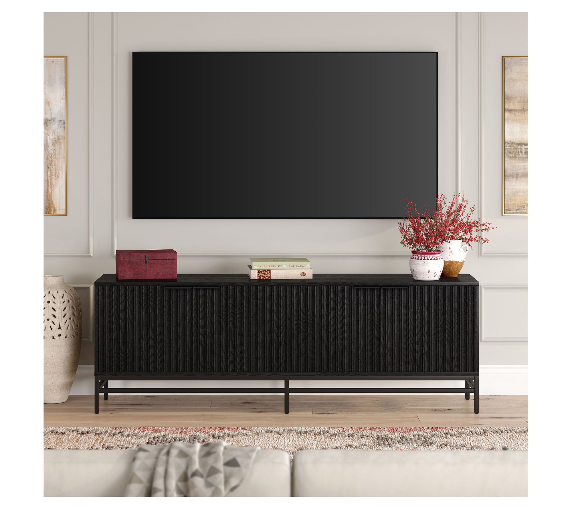 Hudson&Canal Montello Rectangular TV Stand forTV's up to 78"