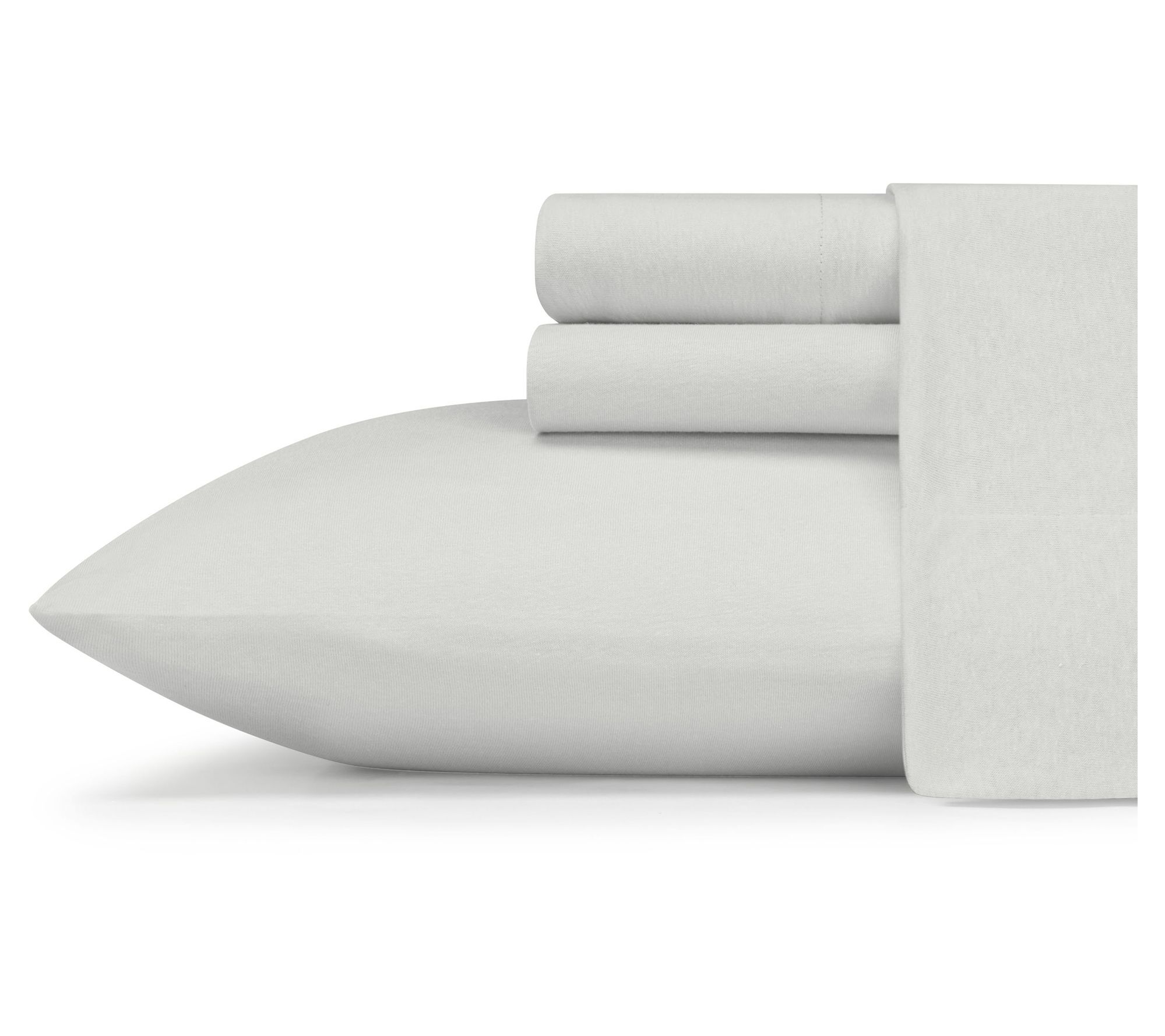 Eddie Bauer Jersey Knit Solid Grey Queen SheetSet