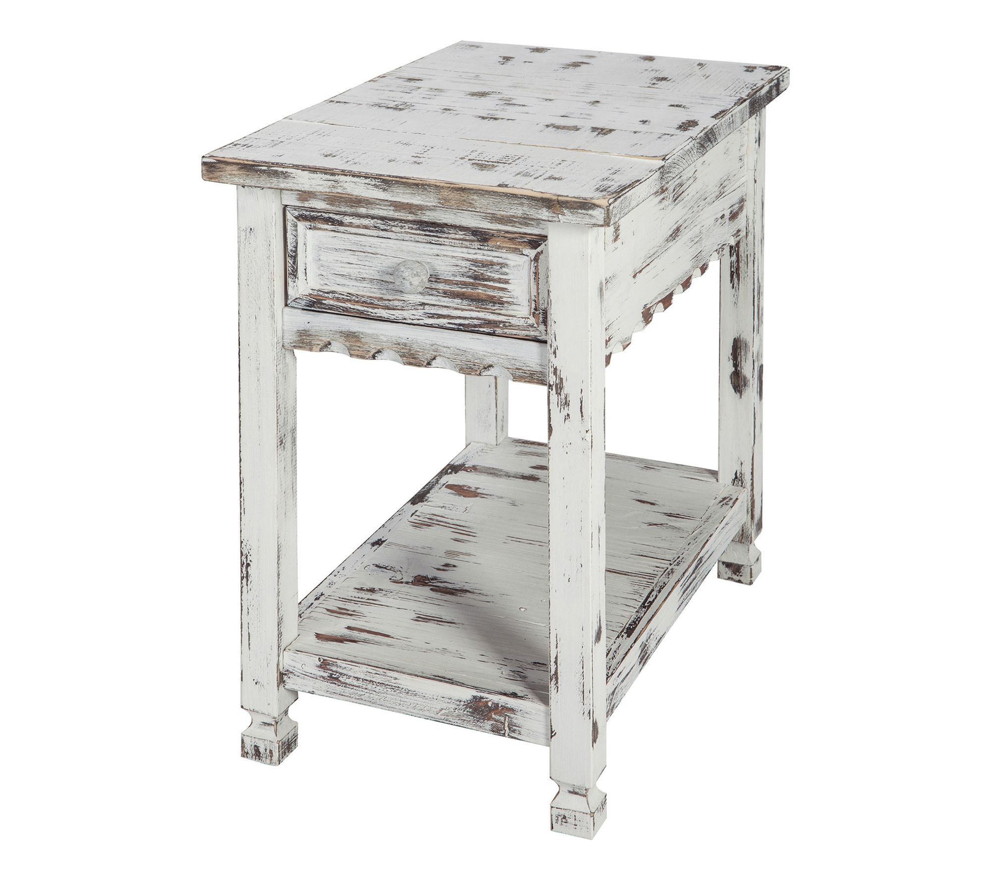 Alaterre Furniture Cottage Chairside End TableShabby Chic