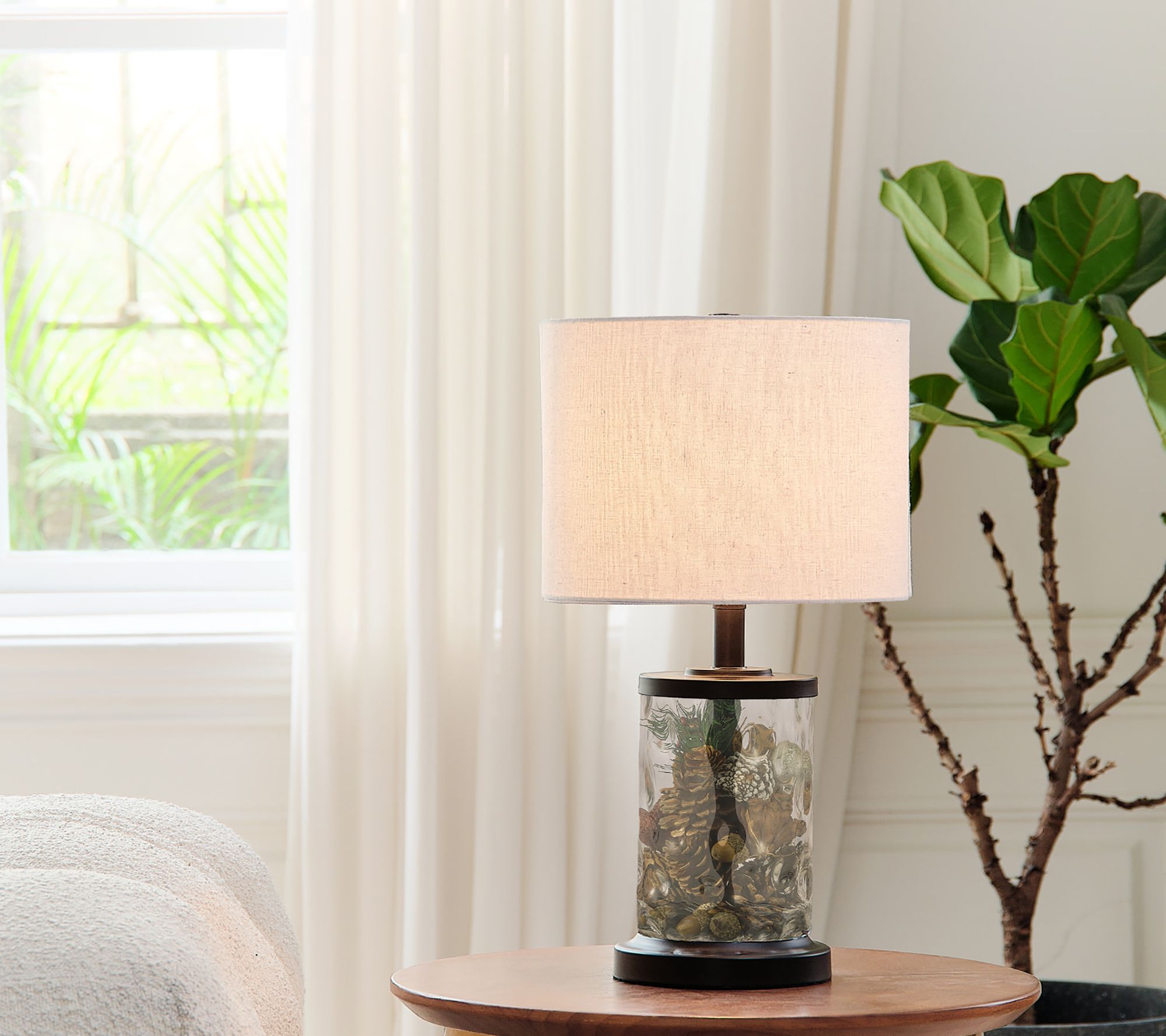 Globe Electric 20" Fillable Watered Glass TableLamp