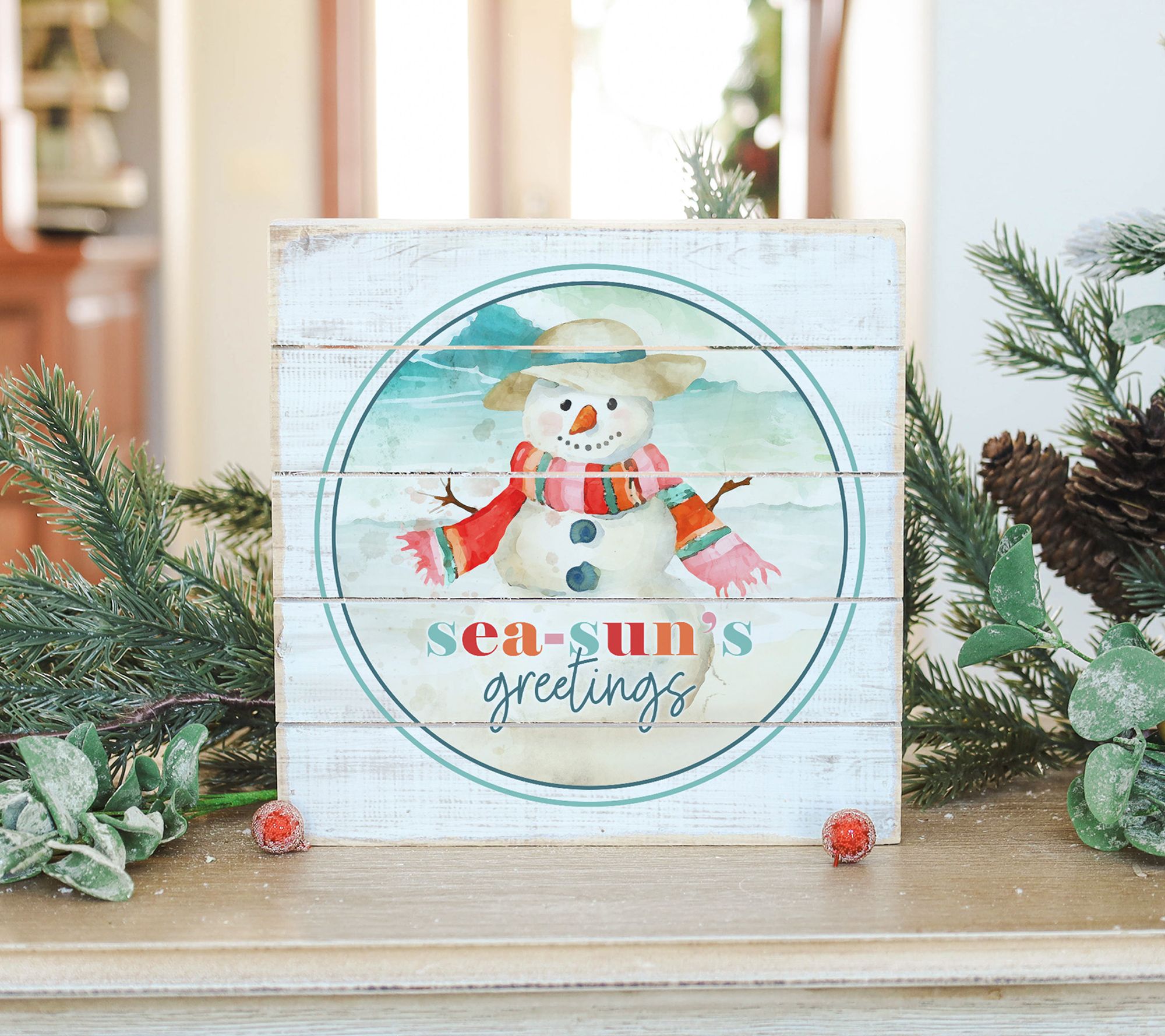 Sincere Surroundings 8" Sea-Sun's Greetings Pallet Petite