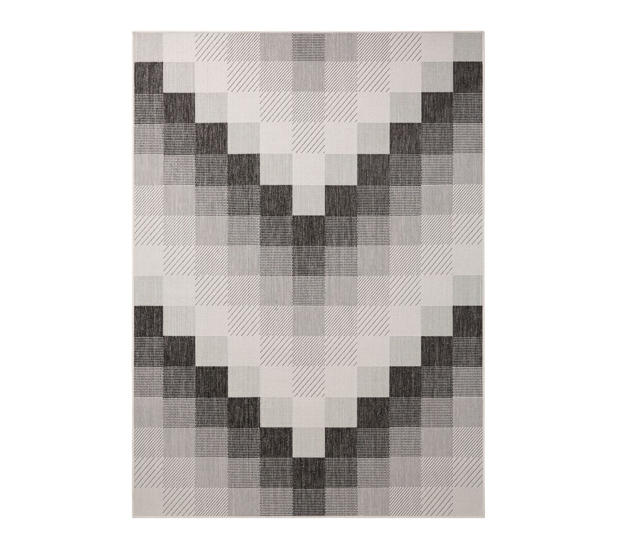 NMNY Patio Country Ombre Chevron 6x9 Indoor/Outdoor Rug