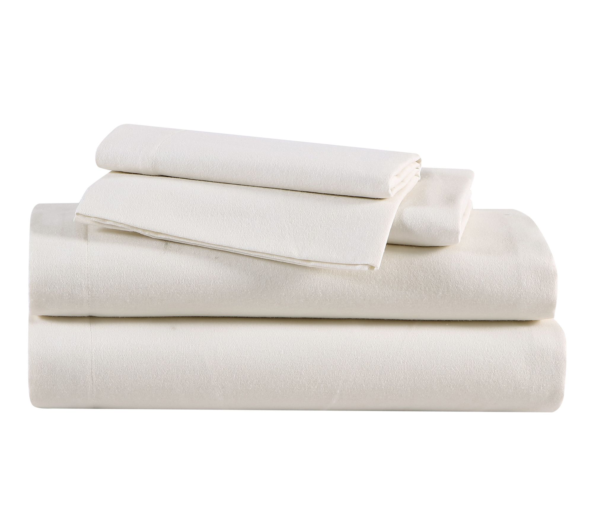 Eddie Bauer Solid Ivory Cotton Full Sheet Set