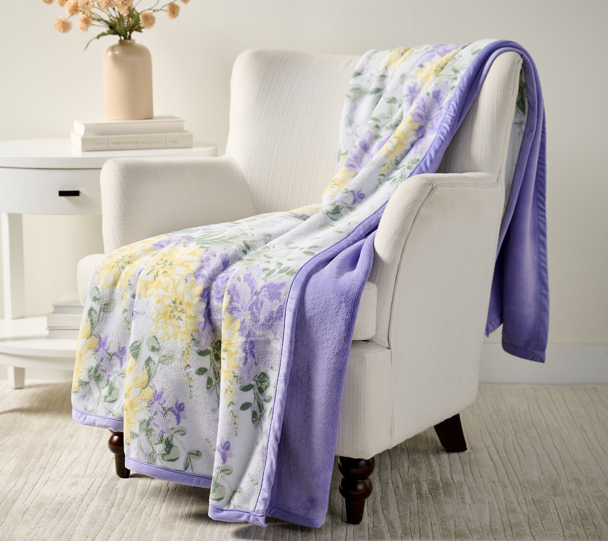 Home Reflections Spring Plush 60 X 80 Throw
