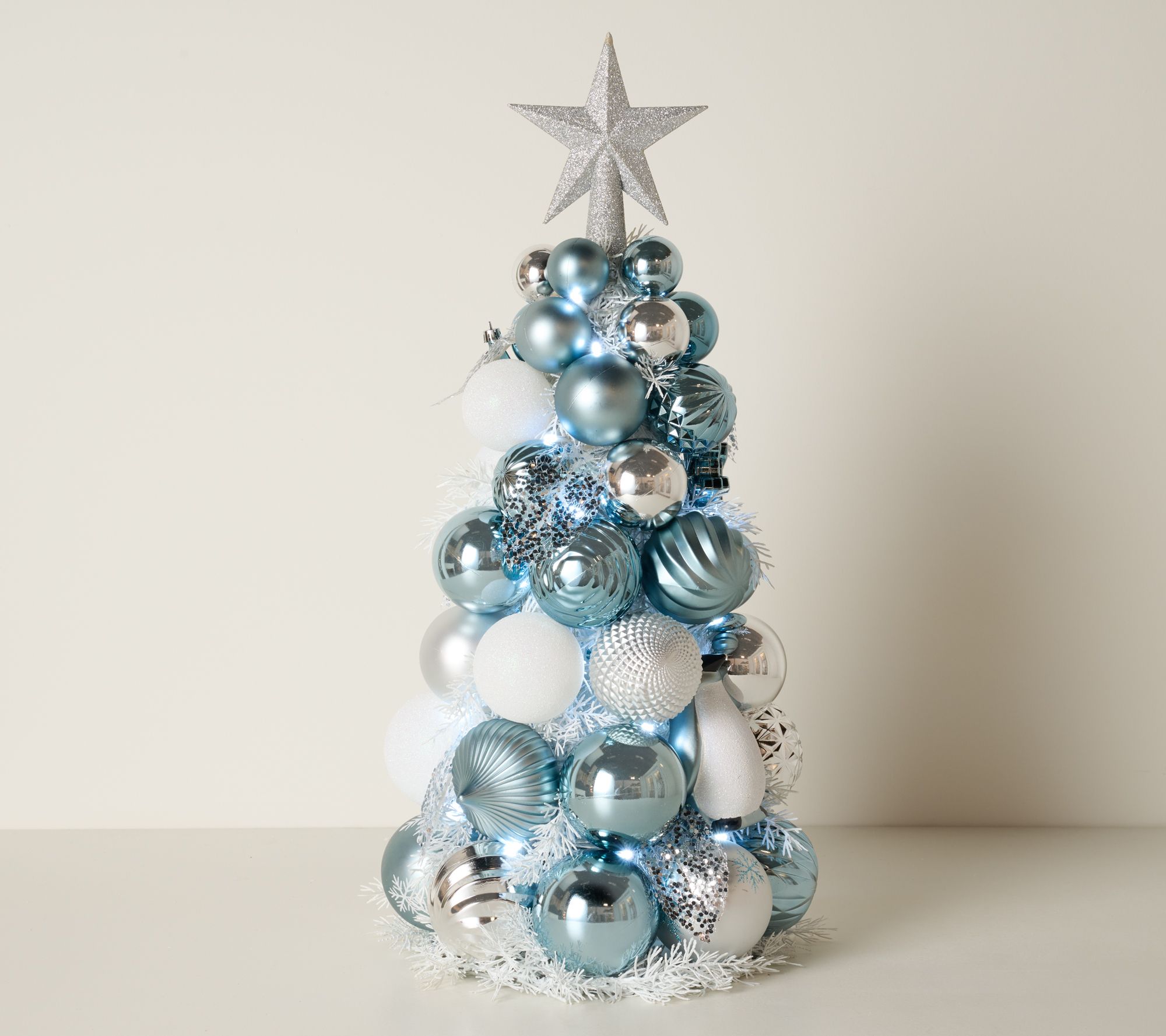 Kringle Express 23" Lit Shatterproof Ornament Tree