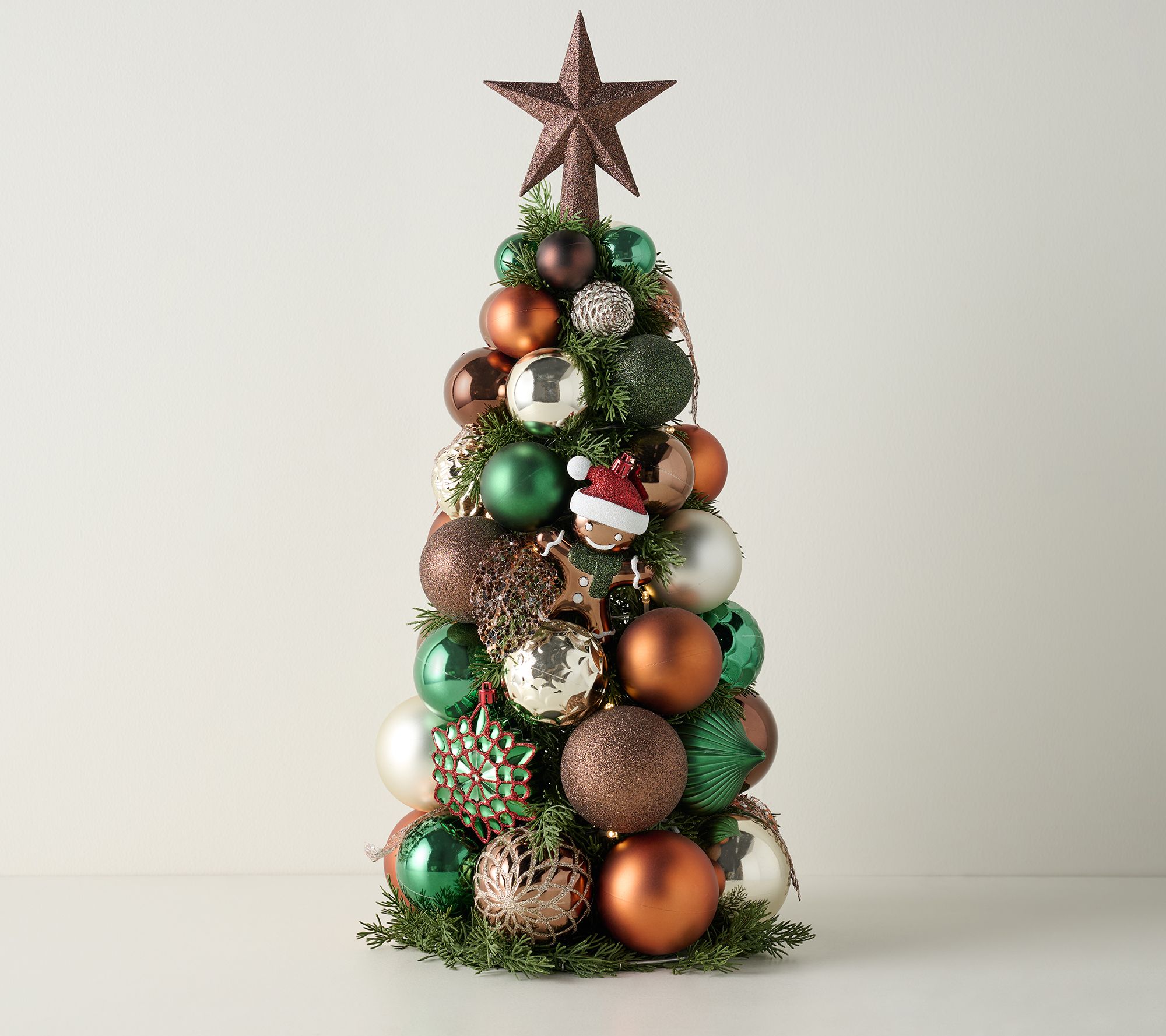 Kringle Express 23" Lit Shatterproof Ornament Tree