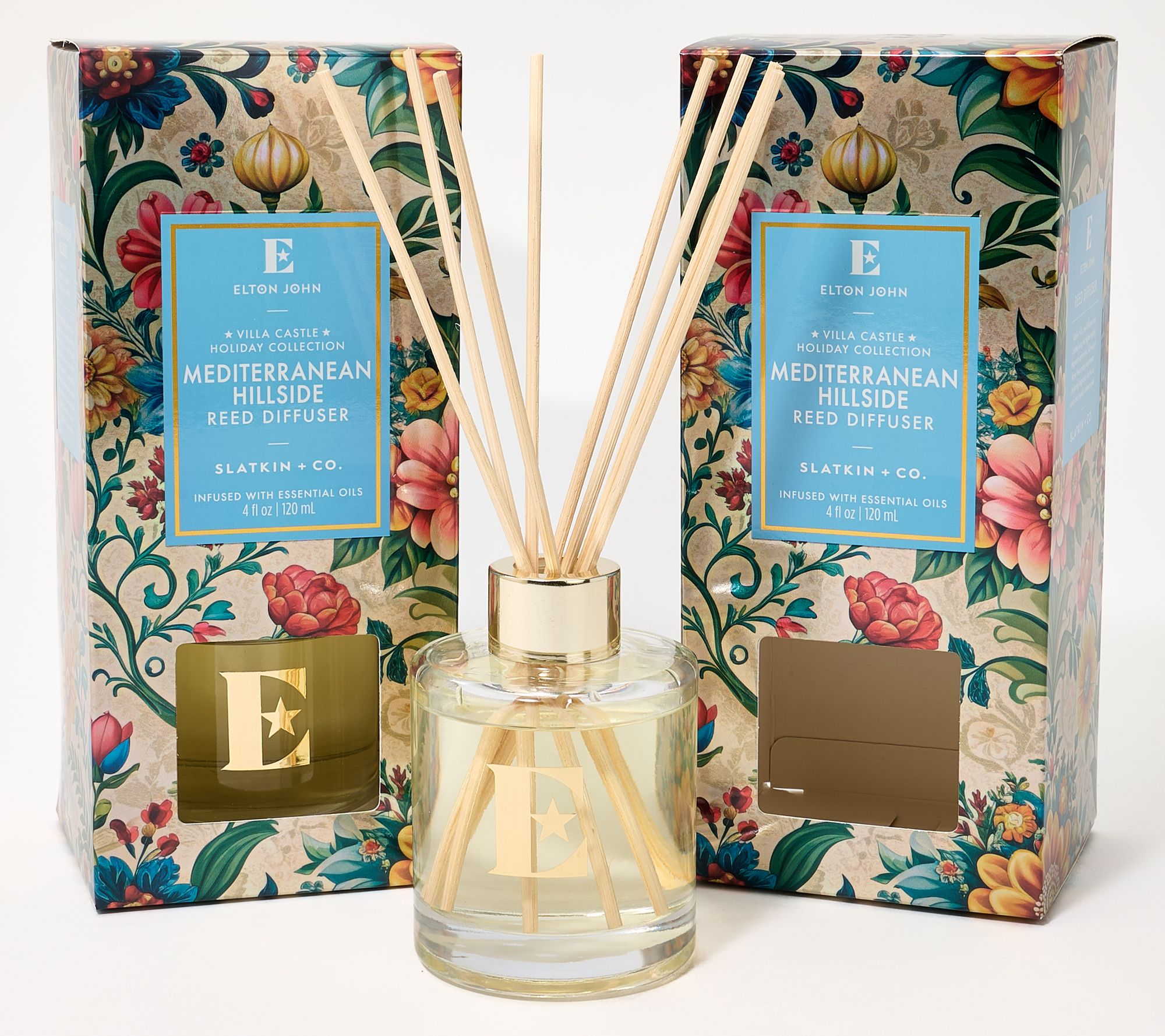 Elton John x Slatkin + Co. S/2 4oz Mediterranean Hillside Reeds