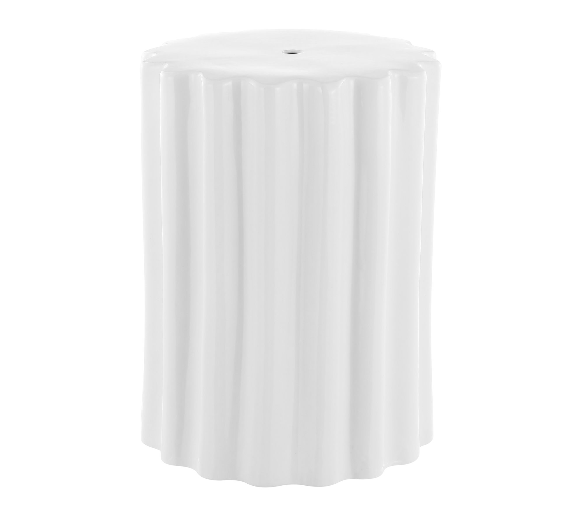 Tulett, 18 Inch, Ceramic Garden Stool by Valerie