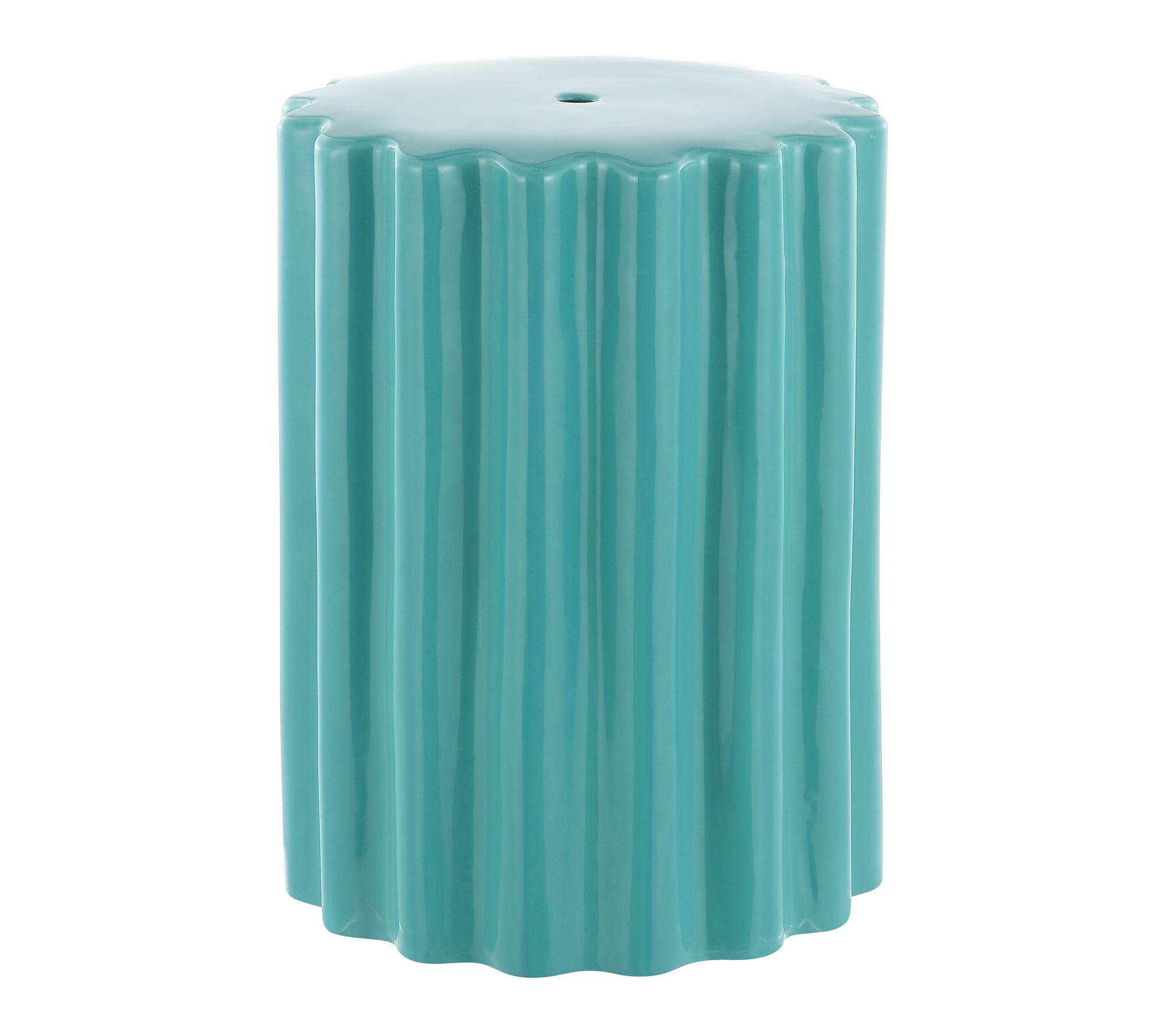 Tulett, 18 Inch, Ceramic Garden Stool by Valerie