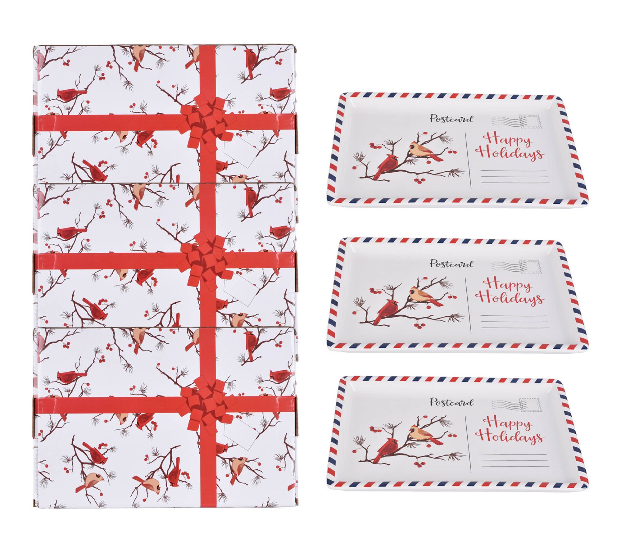 "As Is" Temp-tations Set of 3 10x6 Postcard Platters