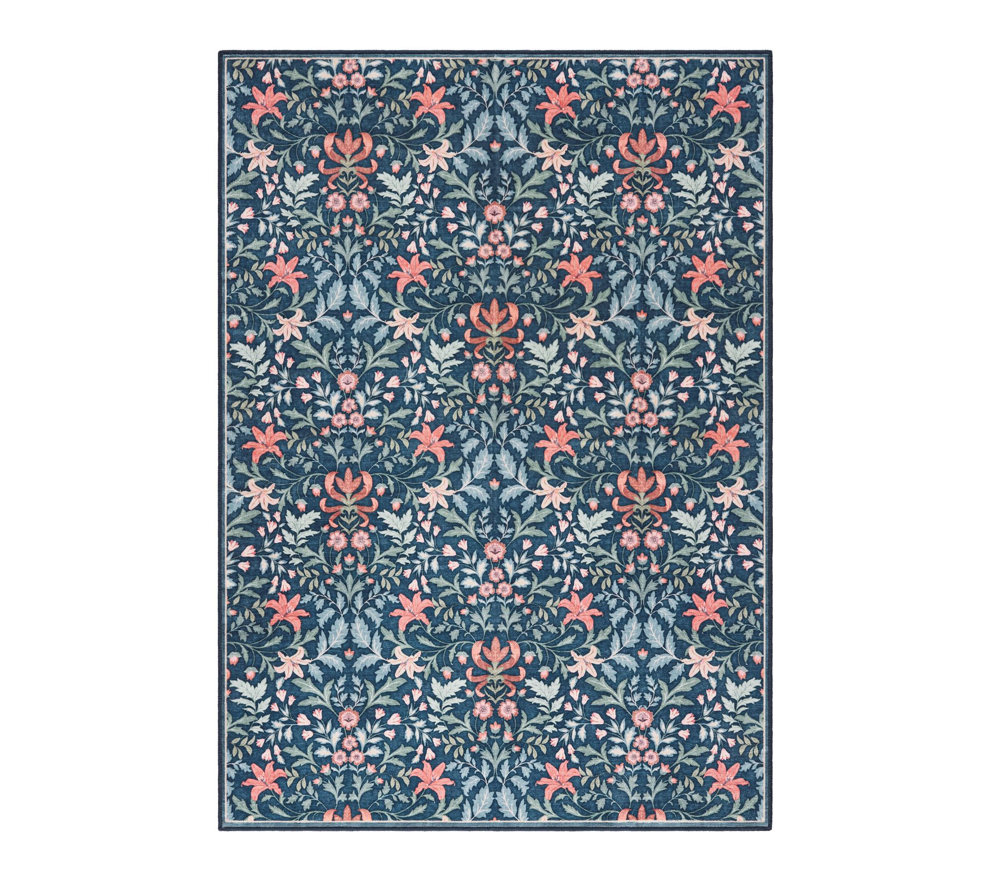 Everwash Haven Vintage Floral 6x9 Washable AreaRug