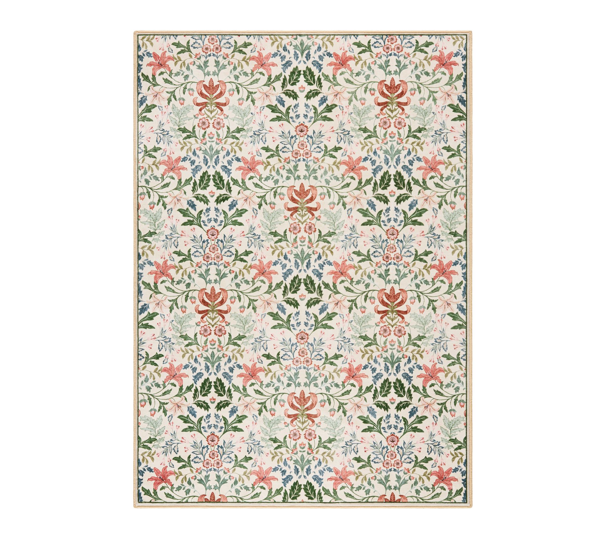 Everwash Haven Vintage Floral 6x9 Washable AreaRug