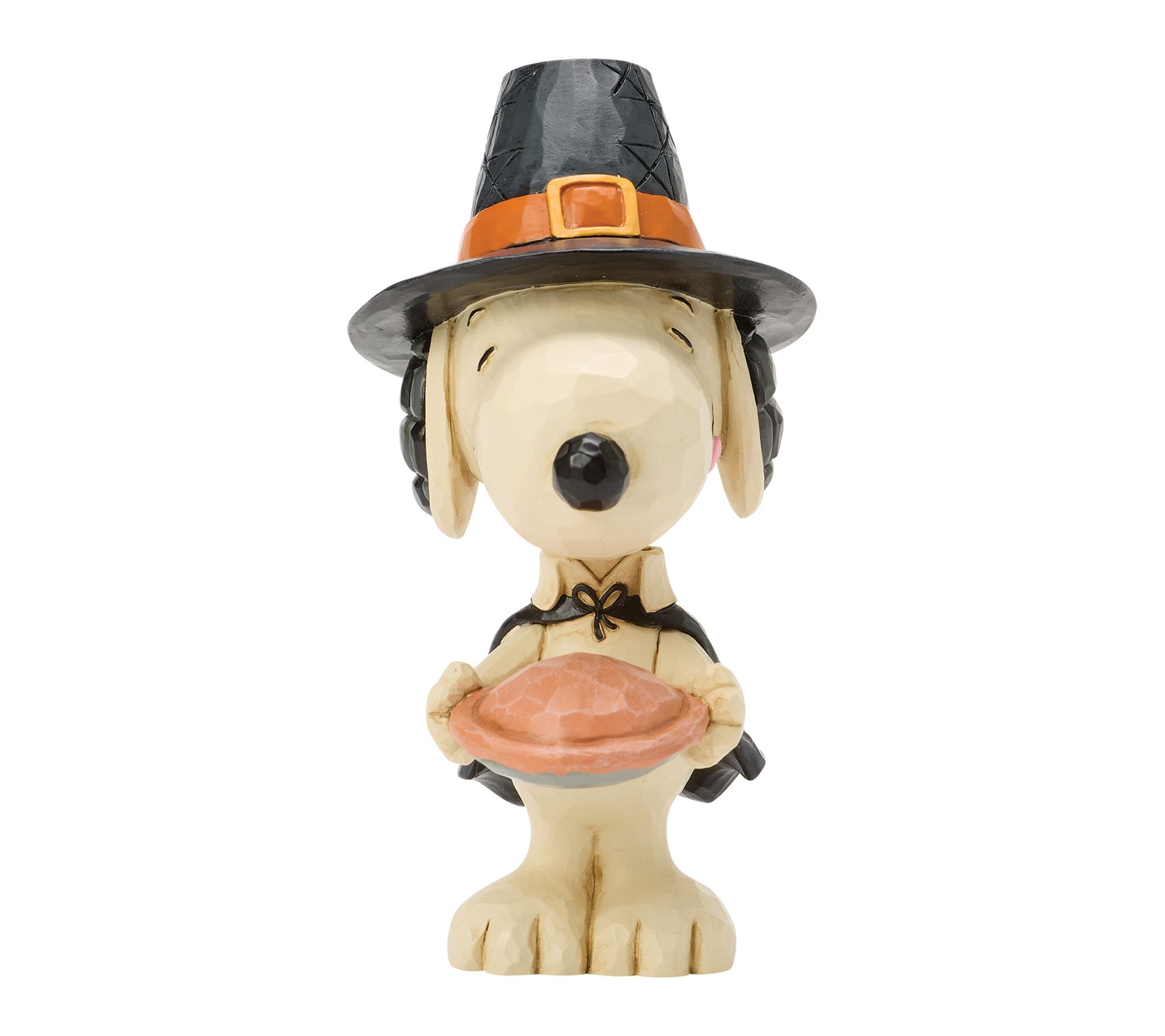 Jim Shore Peanuts Snoopy with Pumpkin Pie Mini Figurine 3.8in