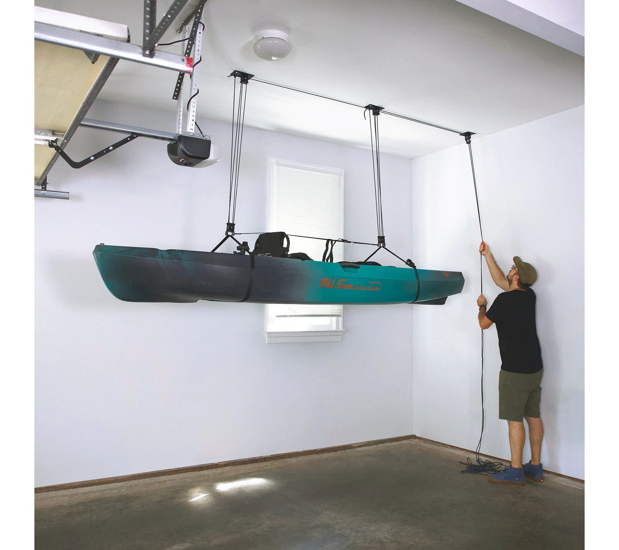 StoreYour MaxAssist Kayak Hoist - Holds 150 lbs- 18' Lift