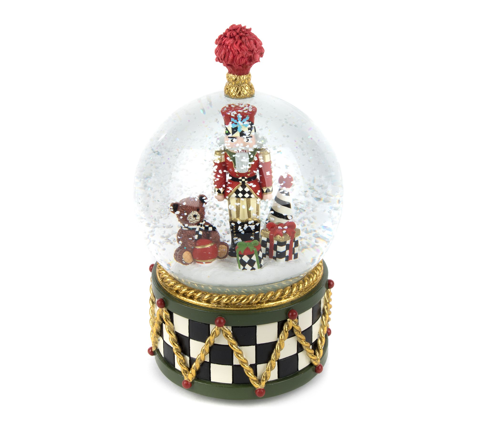 MacKenzie -Childs Nutcracker Snow Globe
