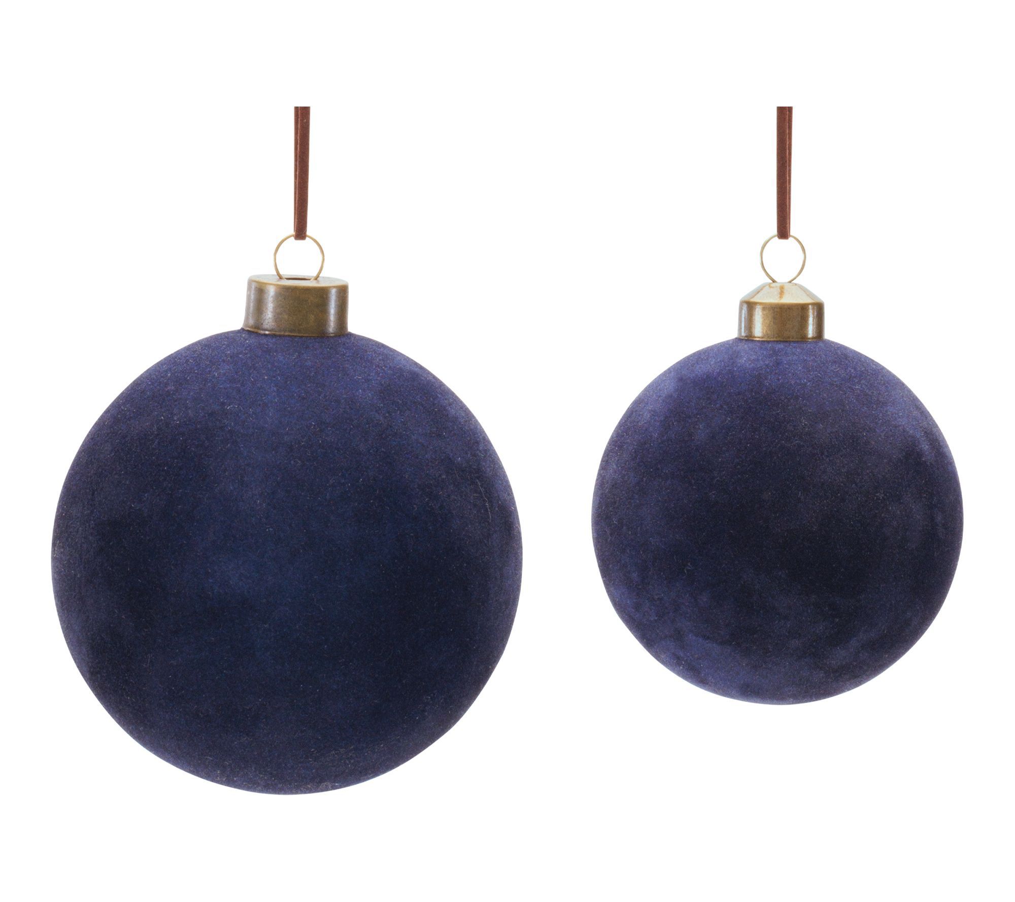 Melrose Velvet Glass Ball Ornament (Set of 12)