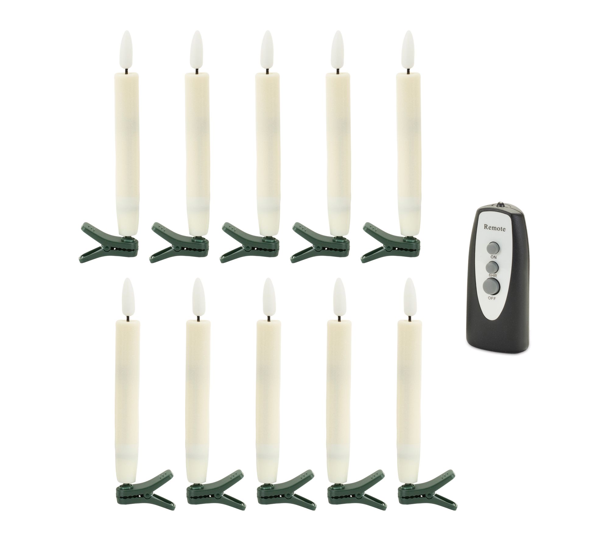 Melrose LED Clip-On Taper Candle (Set of 10)