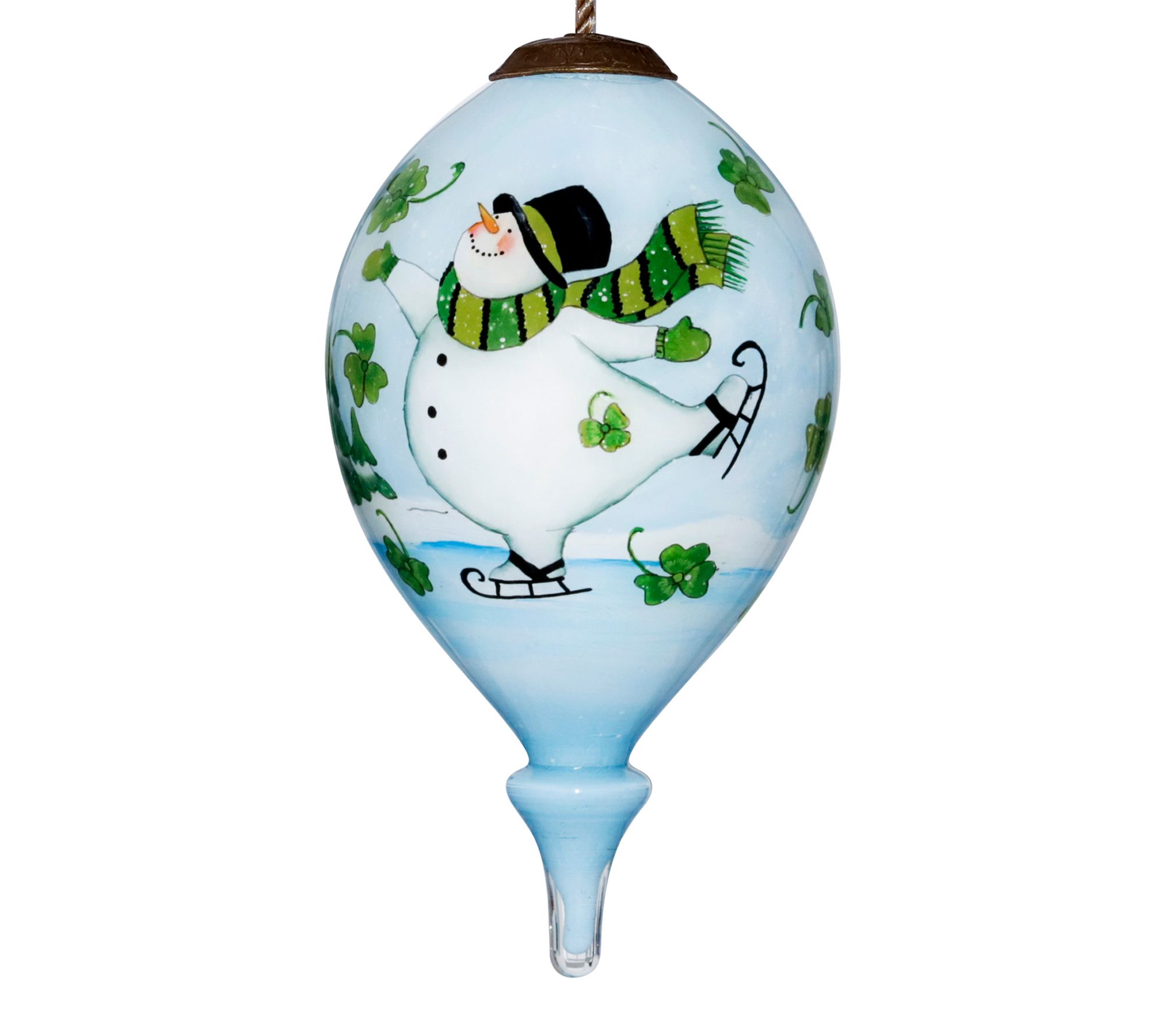 Inner Beauty Gifts 4.75 inch Finial Shapped Snowman