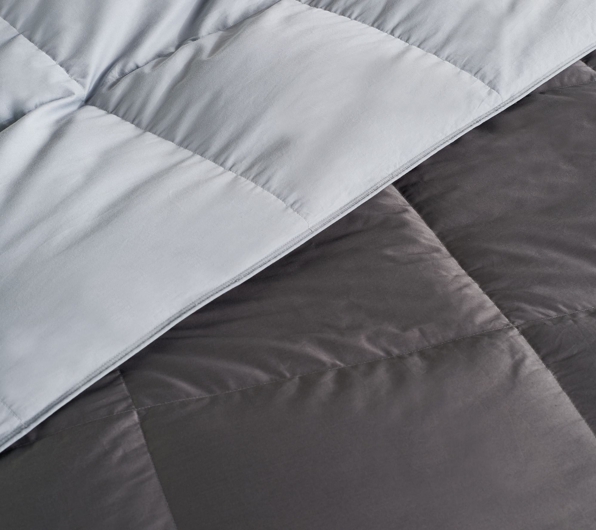 Northern Nights 400TC 600FP Reversible Twin Down Comforter - QVC.com