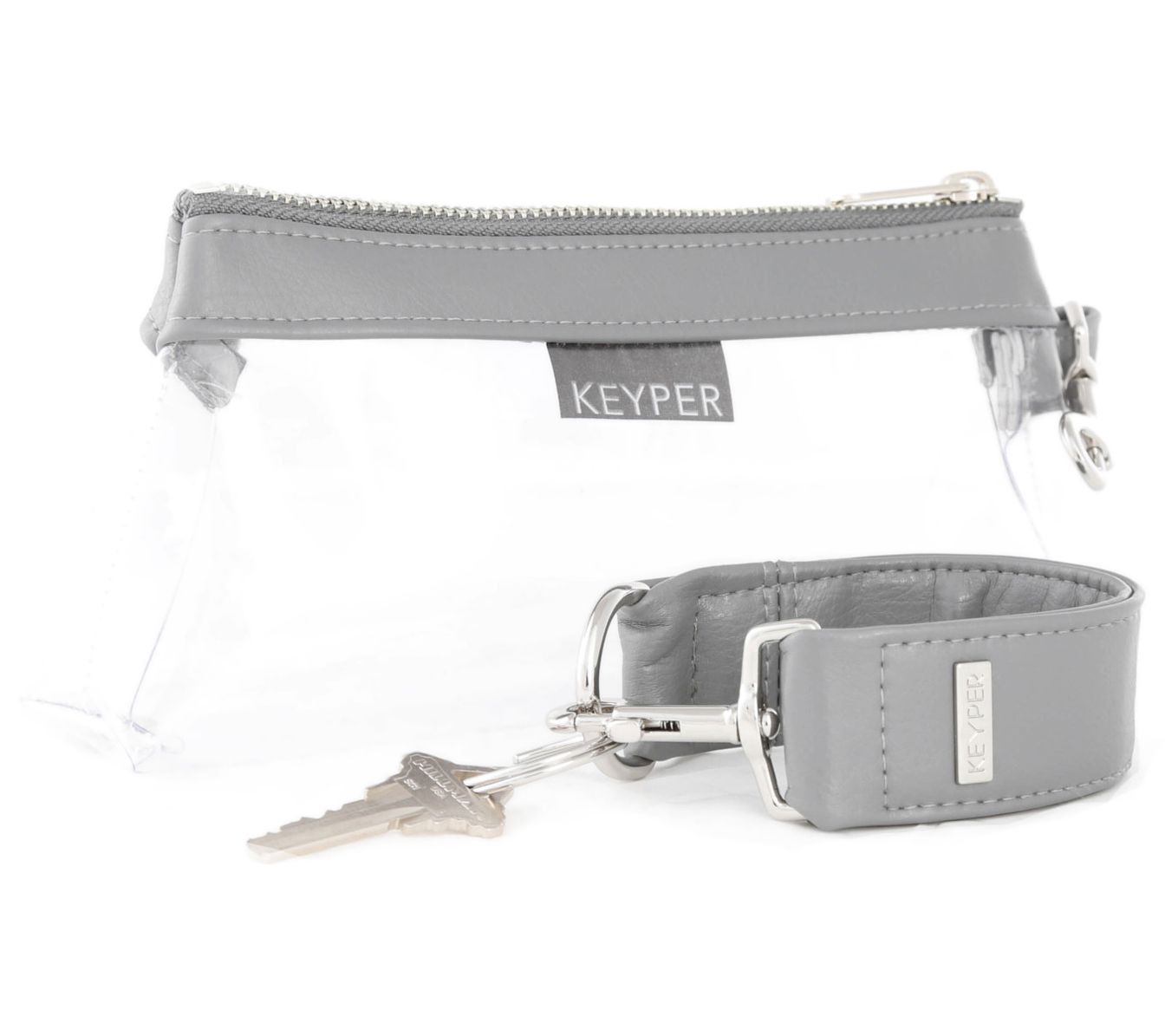 Keyper Two-Piece Keyper & IT Bag Luxe Clear SetSilver