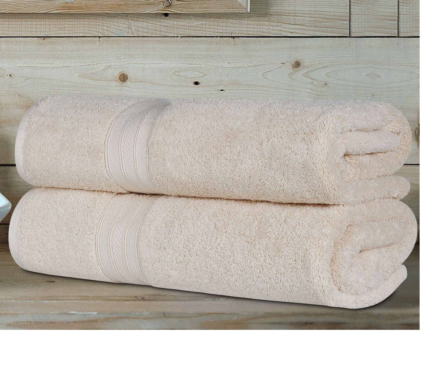 Superior 700GSM Solid 2-Piece Quick-Drying BathSheet Set