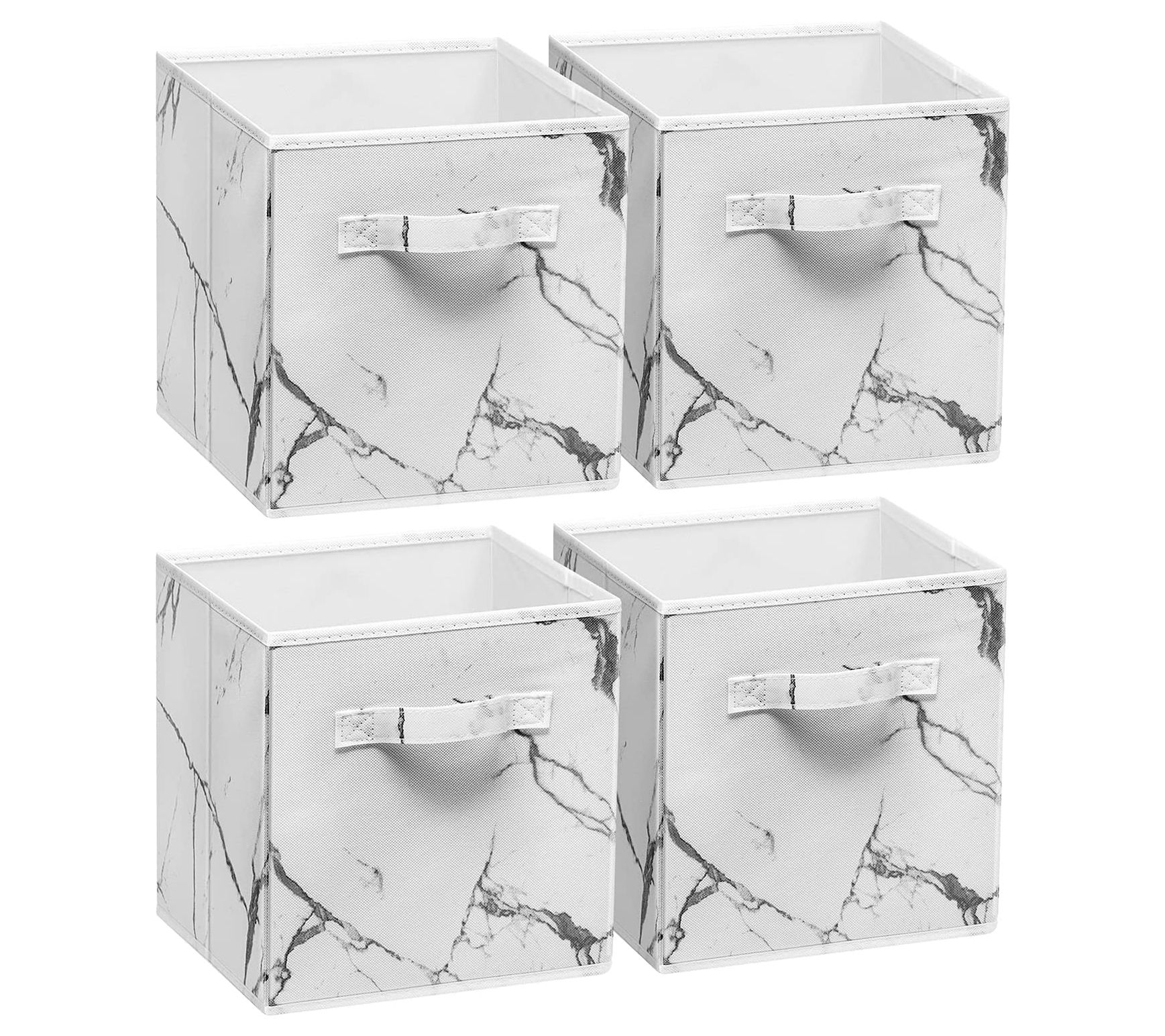Sorbus Marble Foldable Storage Cube Bins