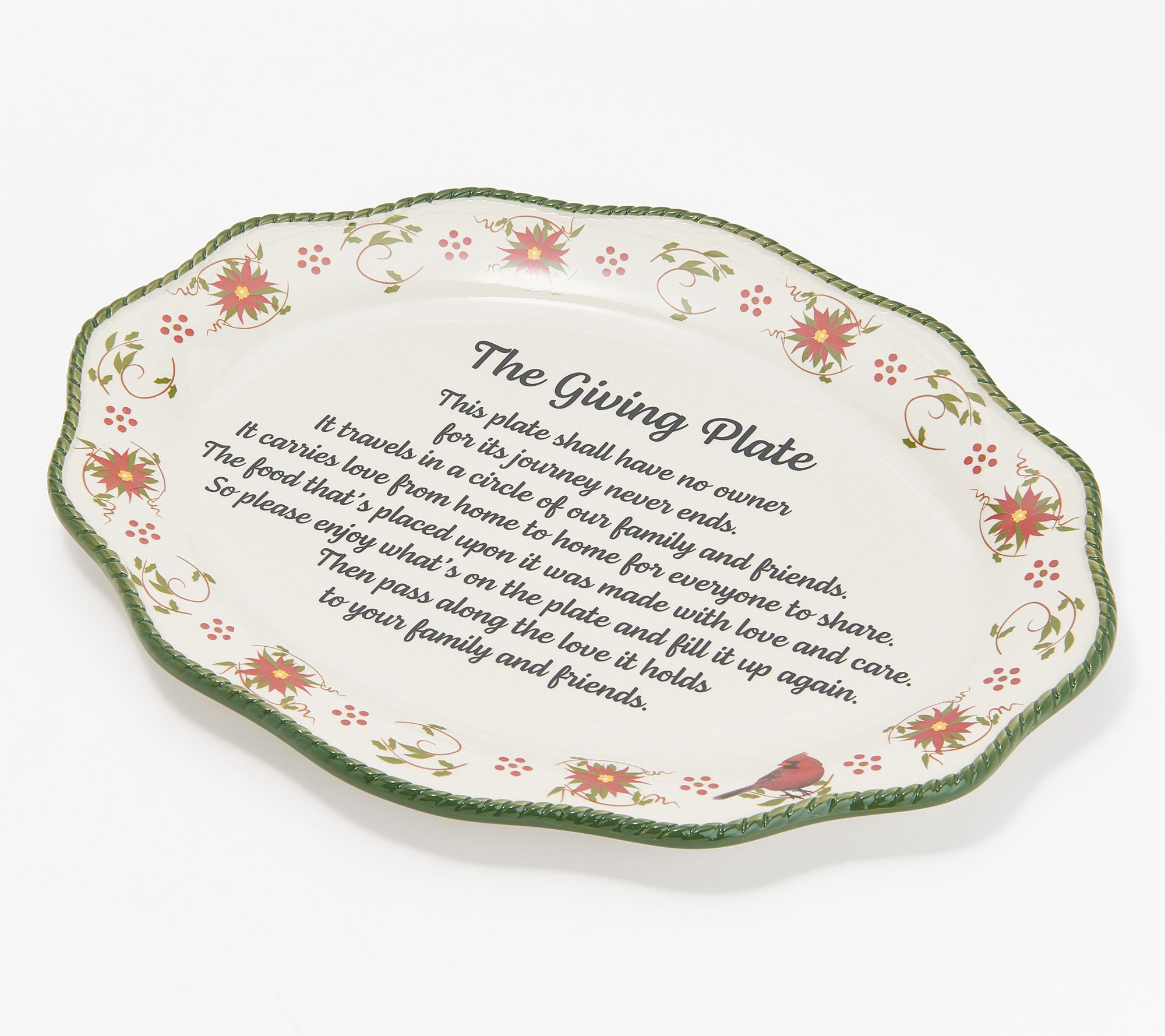 Temp-tations Seasonal 16" Scalloped Giving Platter