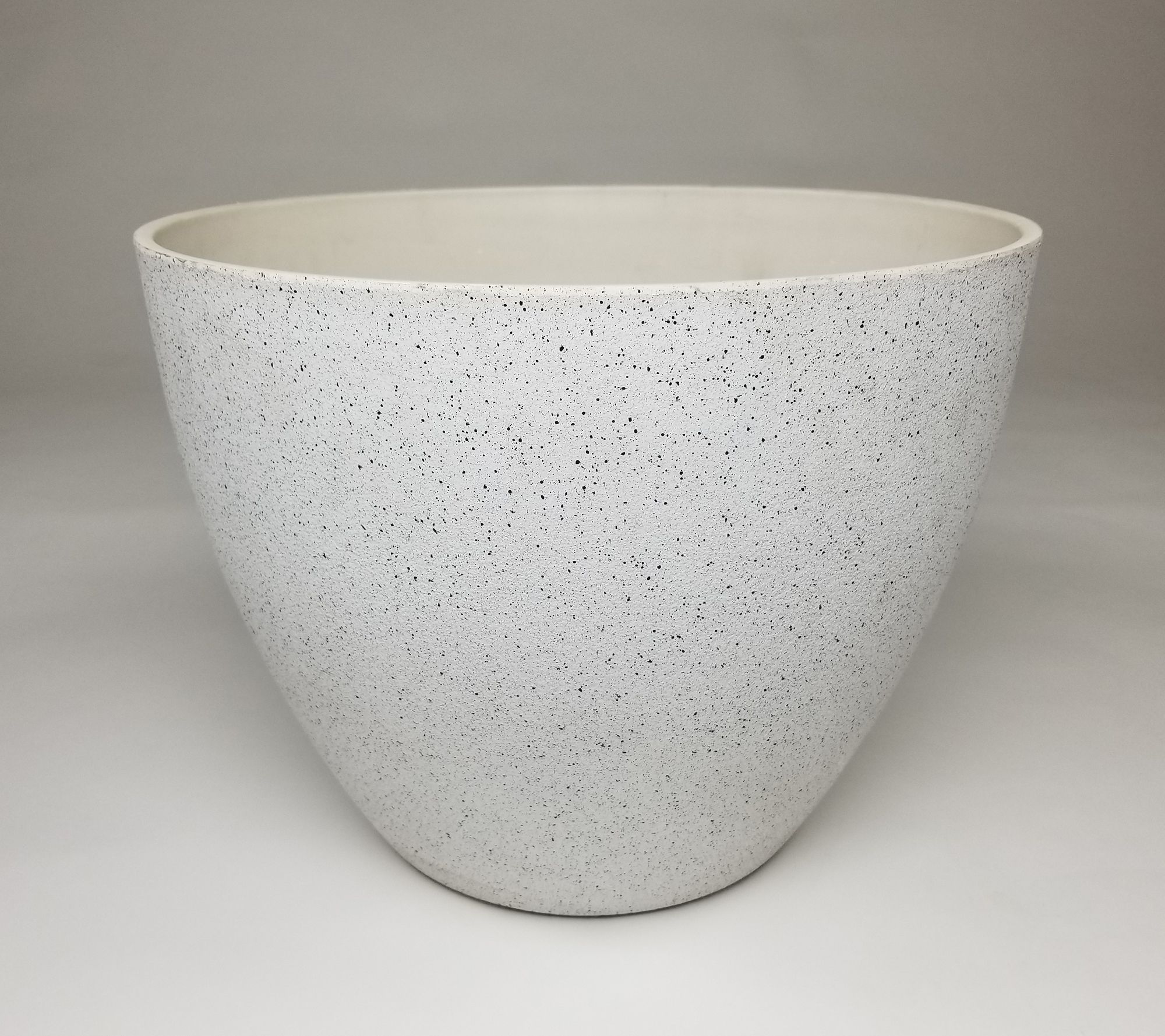 Planter Medium-Large Speckled White