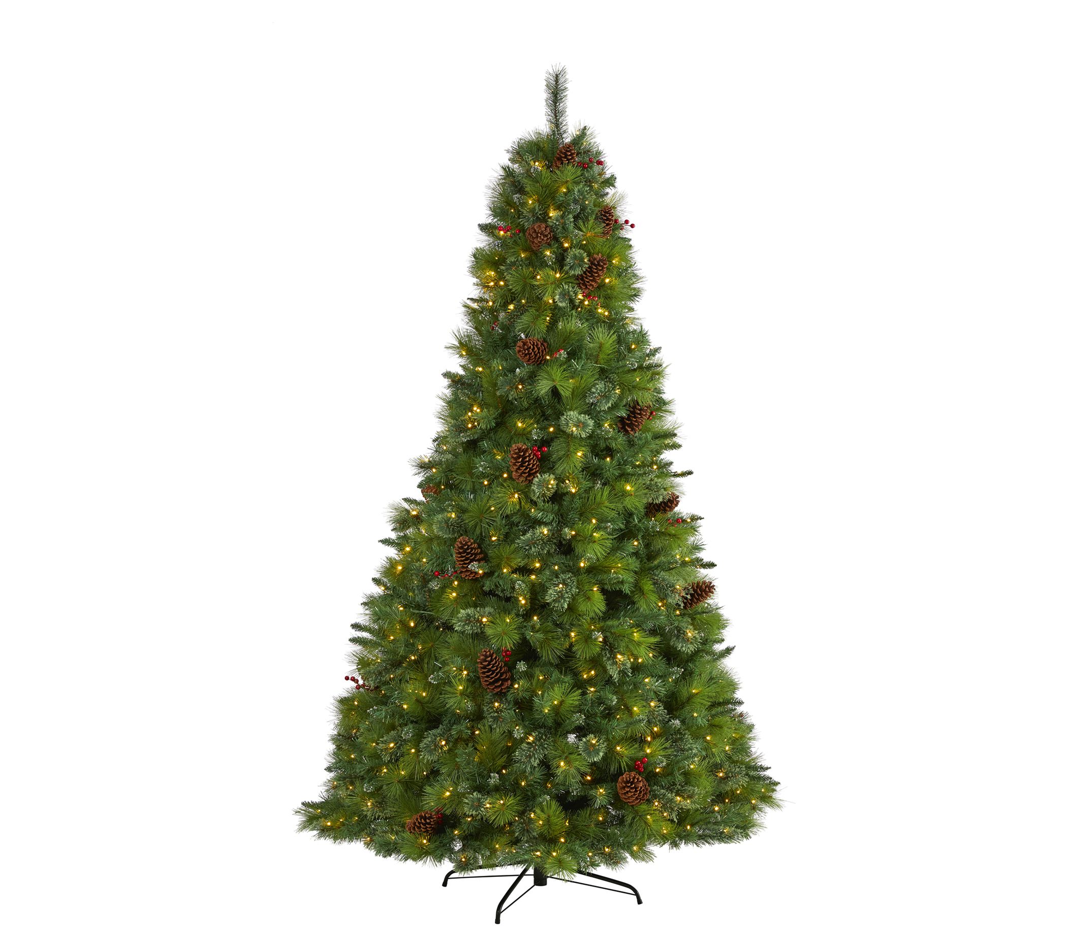 Nearly Natural 8' Tree w/Pine Cones & 700 ClearLED Lights