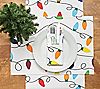 18" x 18" Christmas Light Holiday Napkin Set of6 by Valerie, 2 of 3