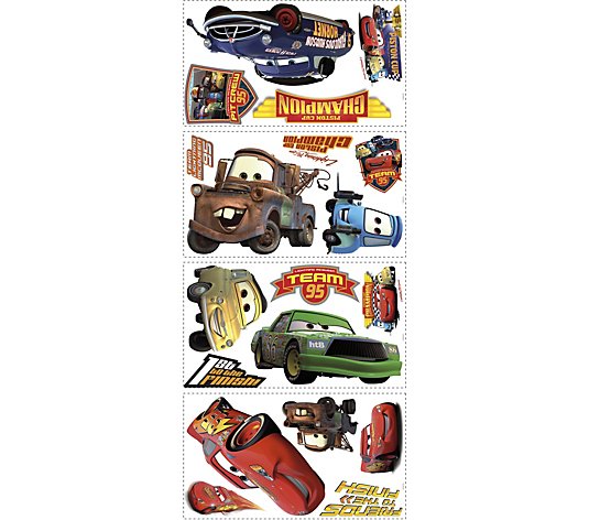 RoomMates Cars - Piston Cup Champs Peel & StickWall Decal