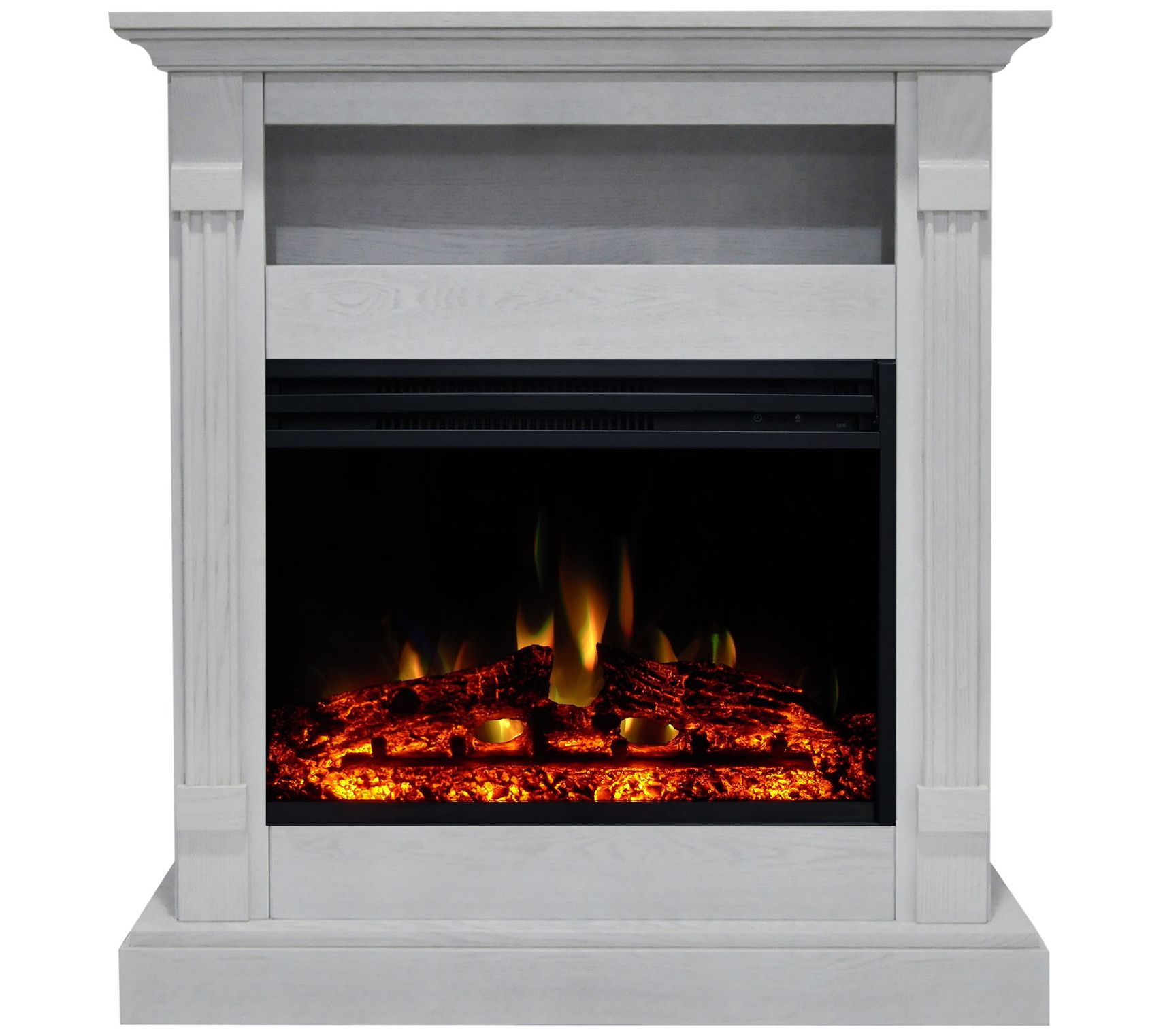 Cambridge Sienna 34" Fireplace Heater with Mantel and Remote