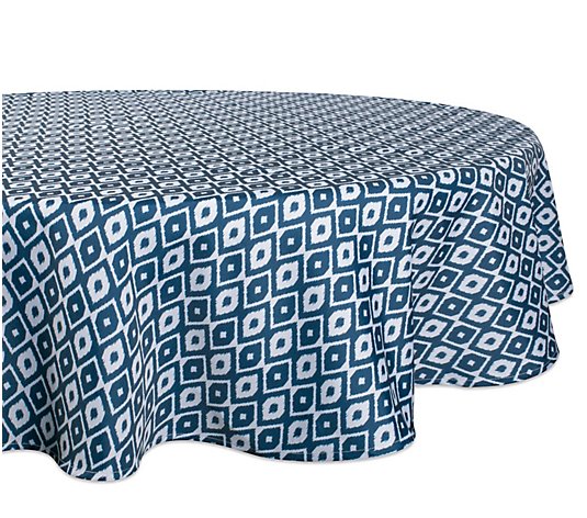 Imports Ikat Outdoor Tablecloth 60, 60 Round Outdoor Tablecloth