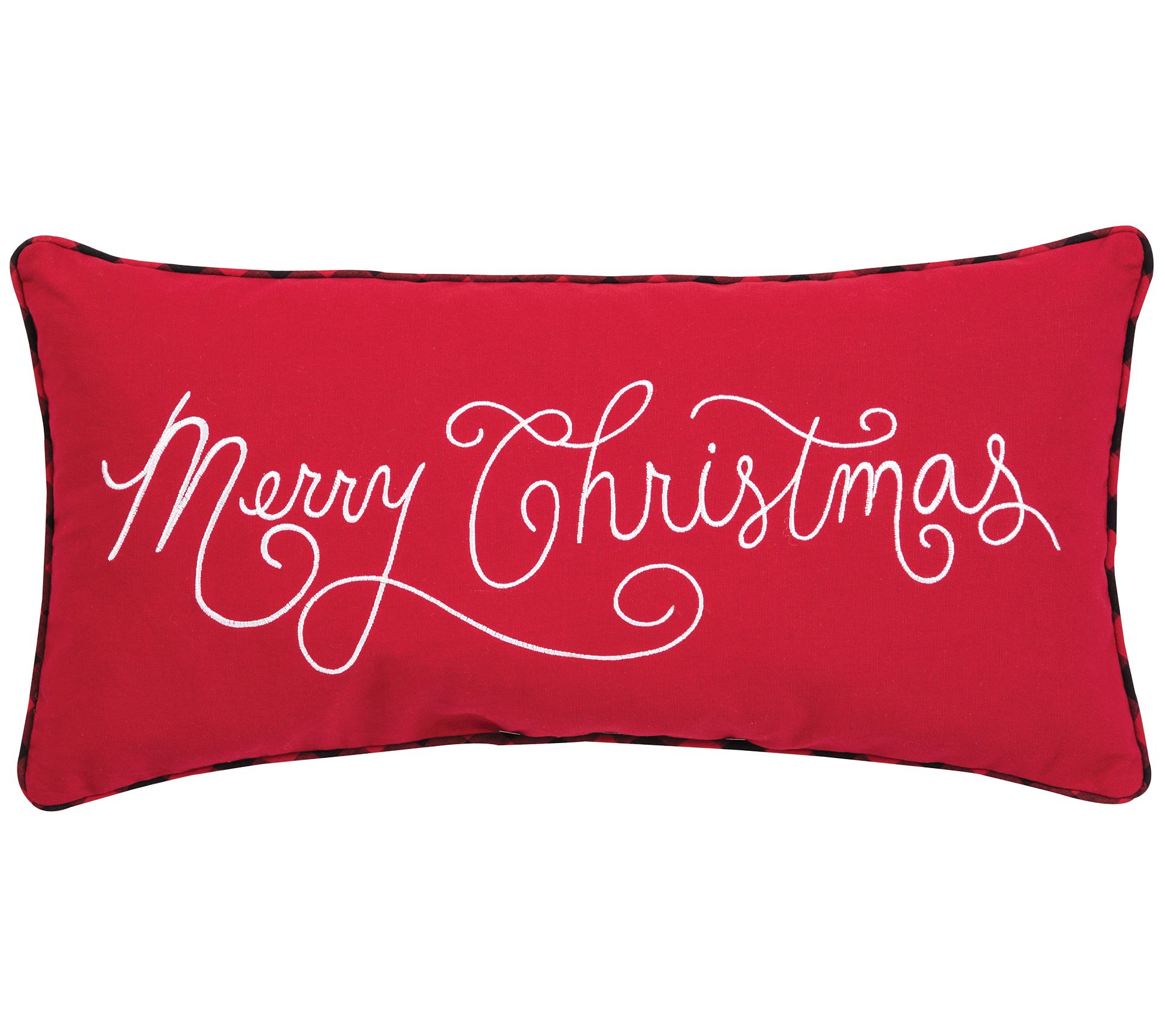 10" x 20" Merry Christmas Pillow by C&F Home - QVC.com