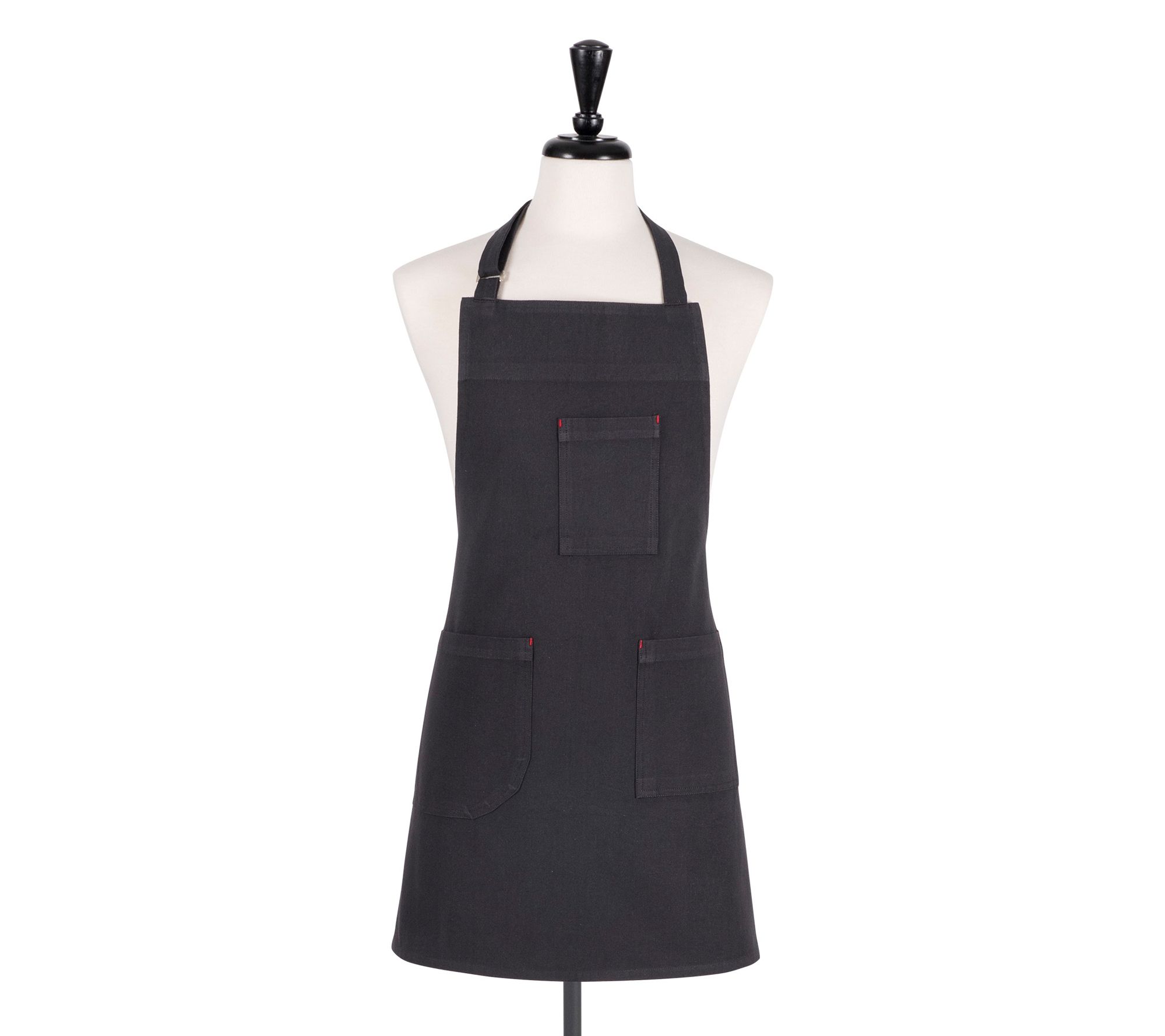 KAF Home Tailor Black Apron - QVC.com