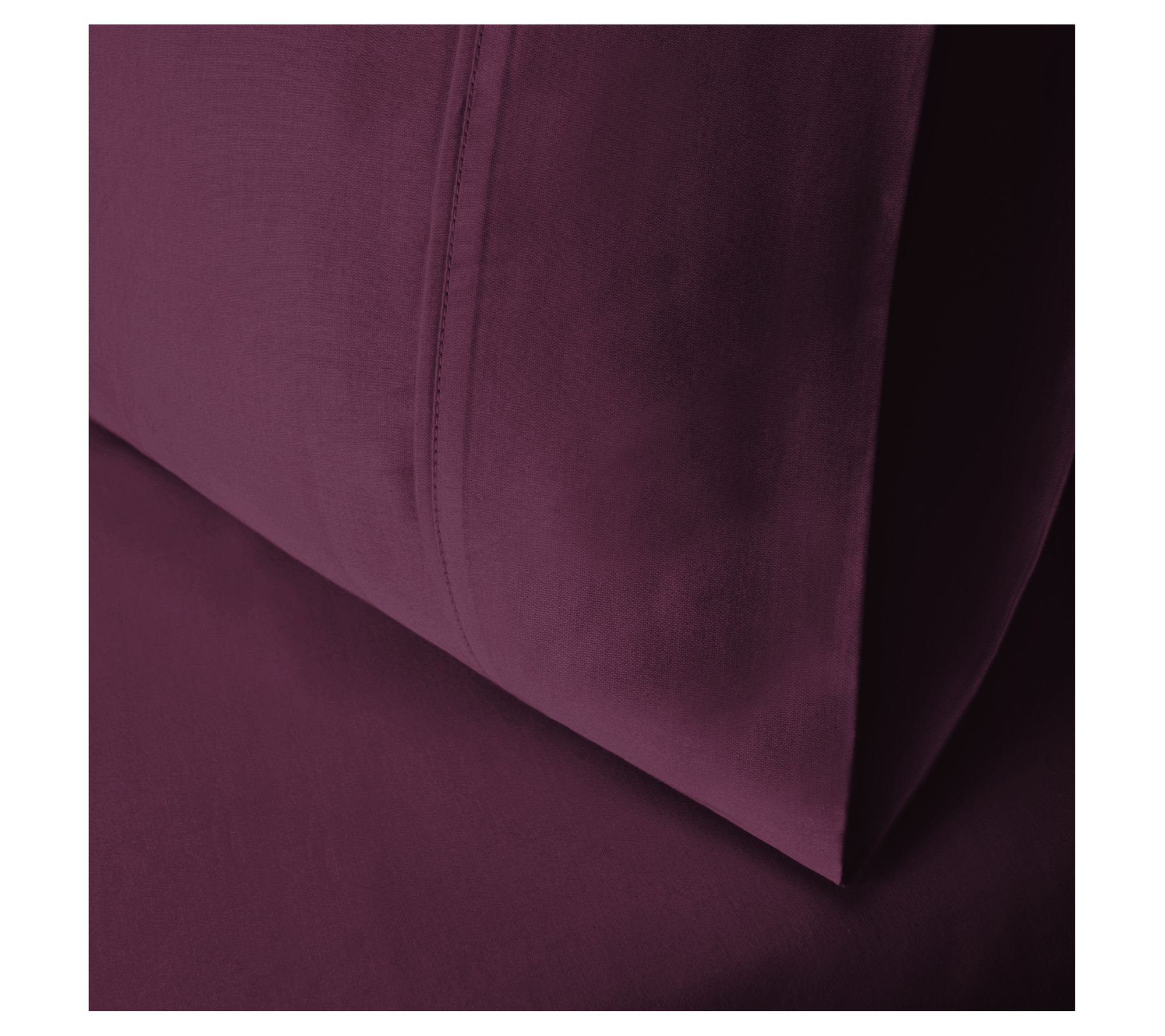 Superior 300-Thread Count Solid 2-Piece Pillowc ase Set, King