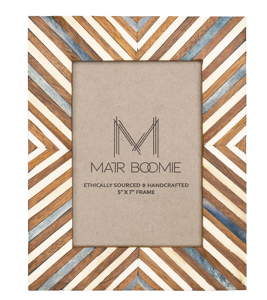 Matr Boomie Banka Mundi Frame - Brown and White 4 x 6