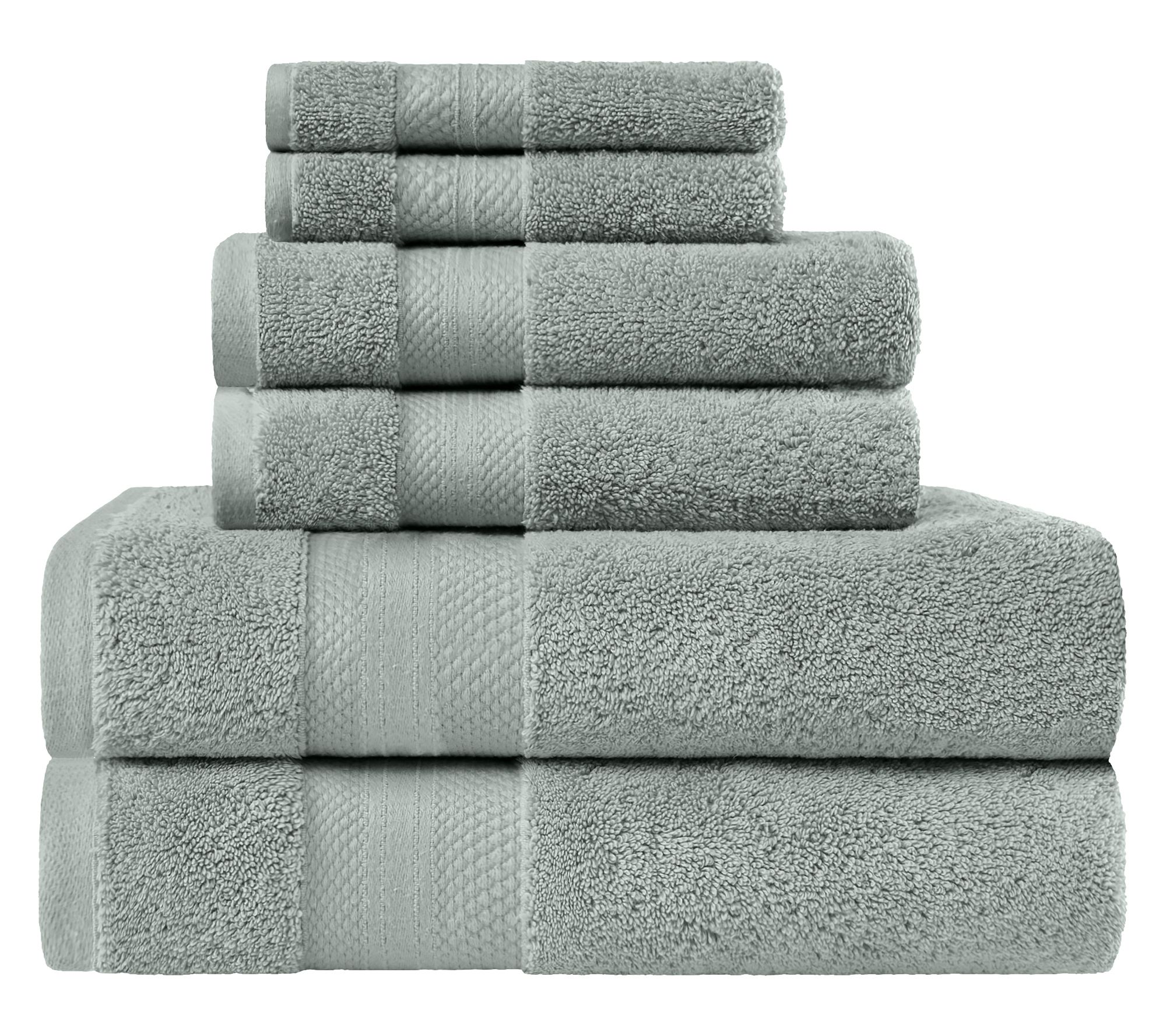 Superior Turkish Cotton 6-Piece Absorbent TowelSet