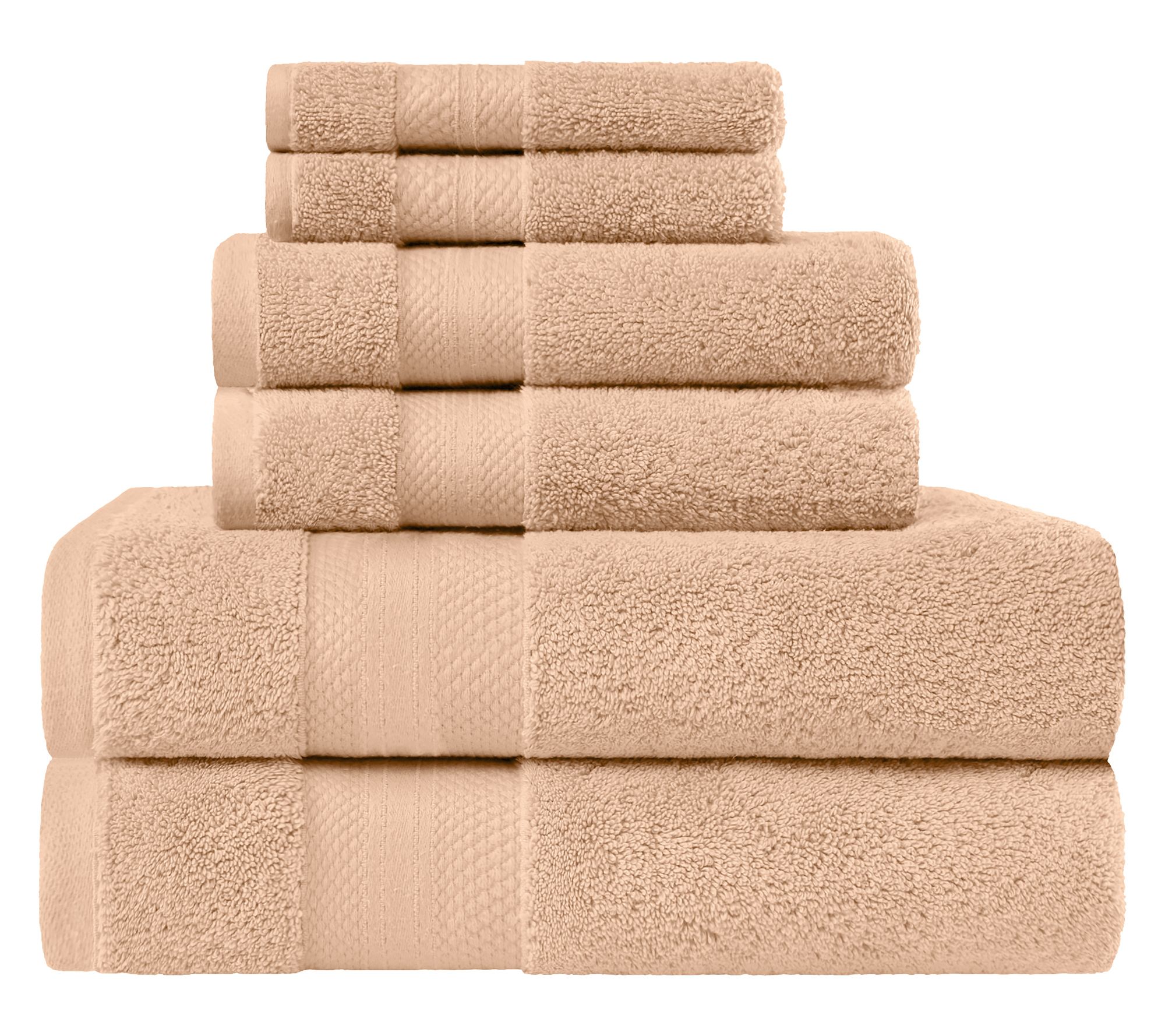 Superior Turkish Cotton 6-Piece Absorbent TowelSet