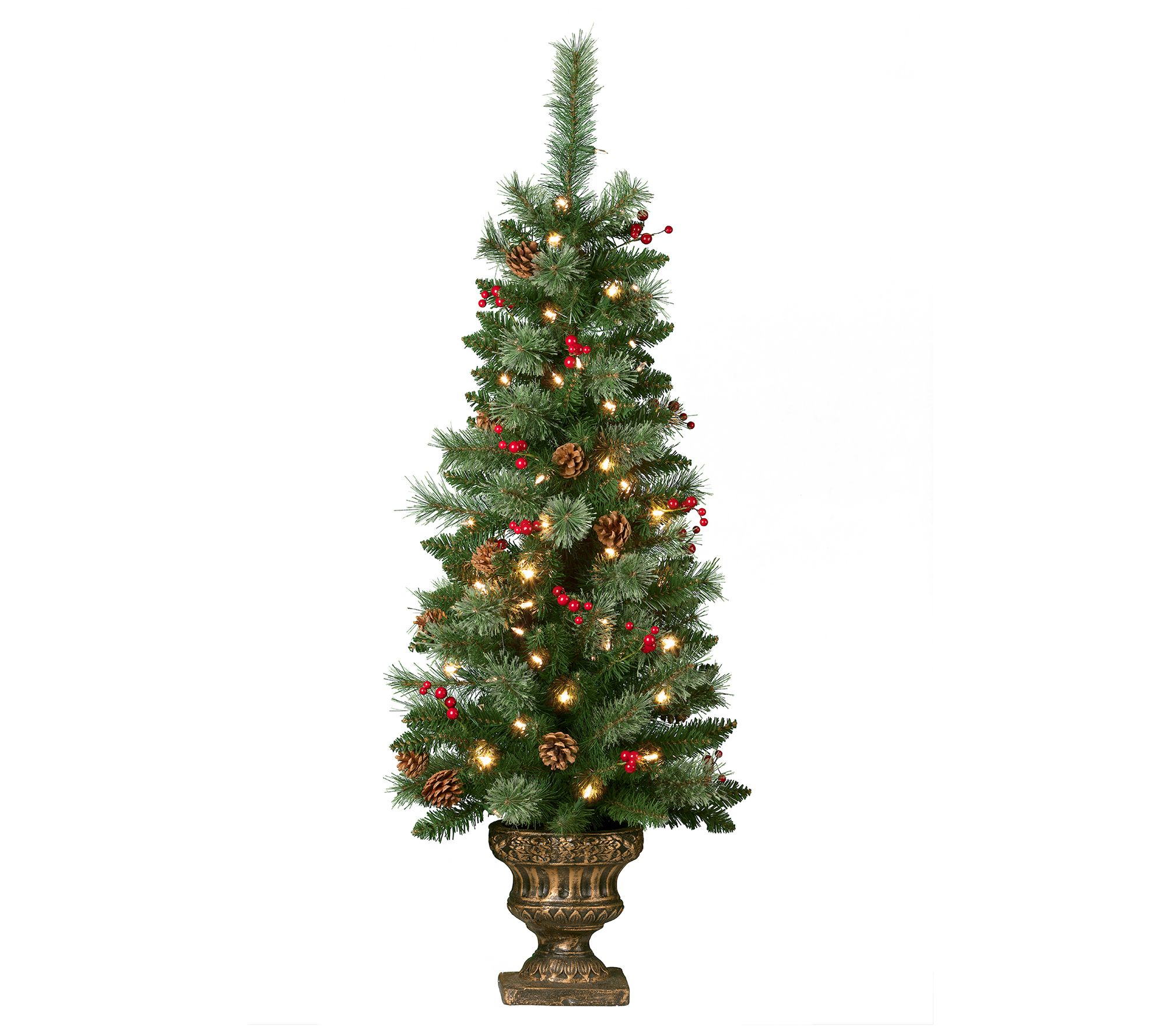 Haute Decor Car olina 48" Pre-L it Indoor/Outdo or Porch Tree