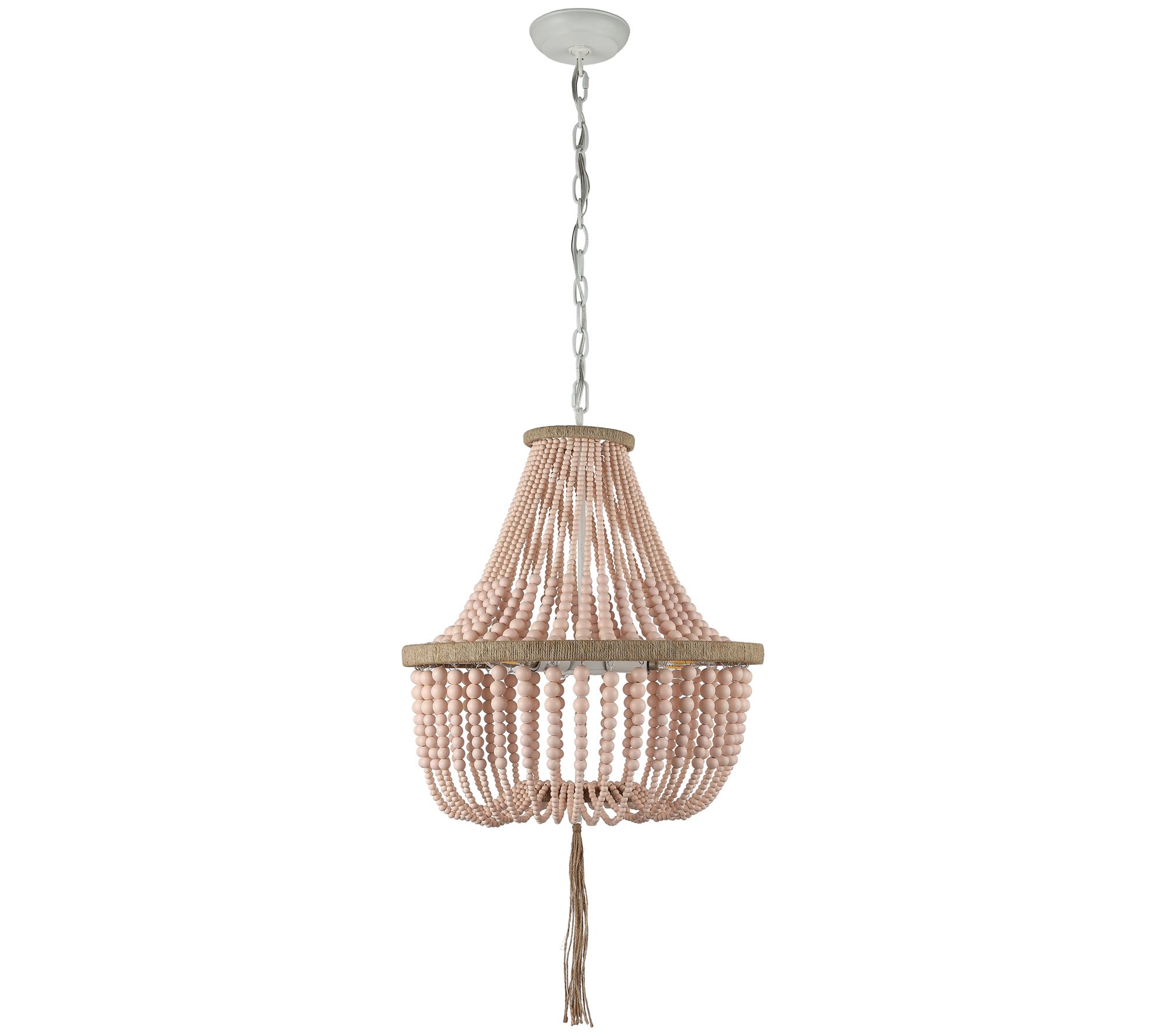 Safavieh Lush Kristi 3-Light 16.5"Diam Beaded Pendant
