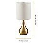 Teamson Home Table Lamp with Touch Light, Cream Shade, 3 of 3