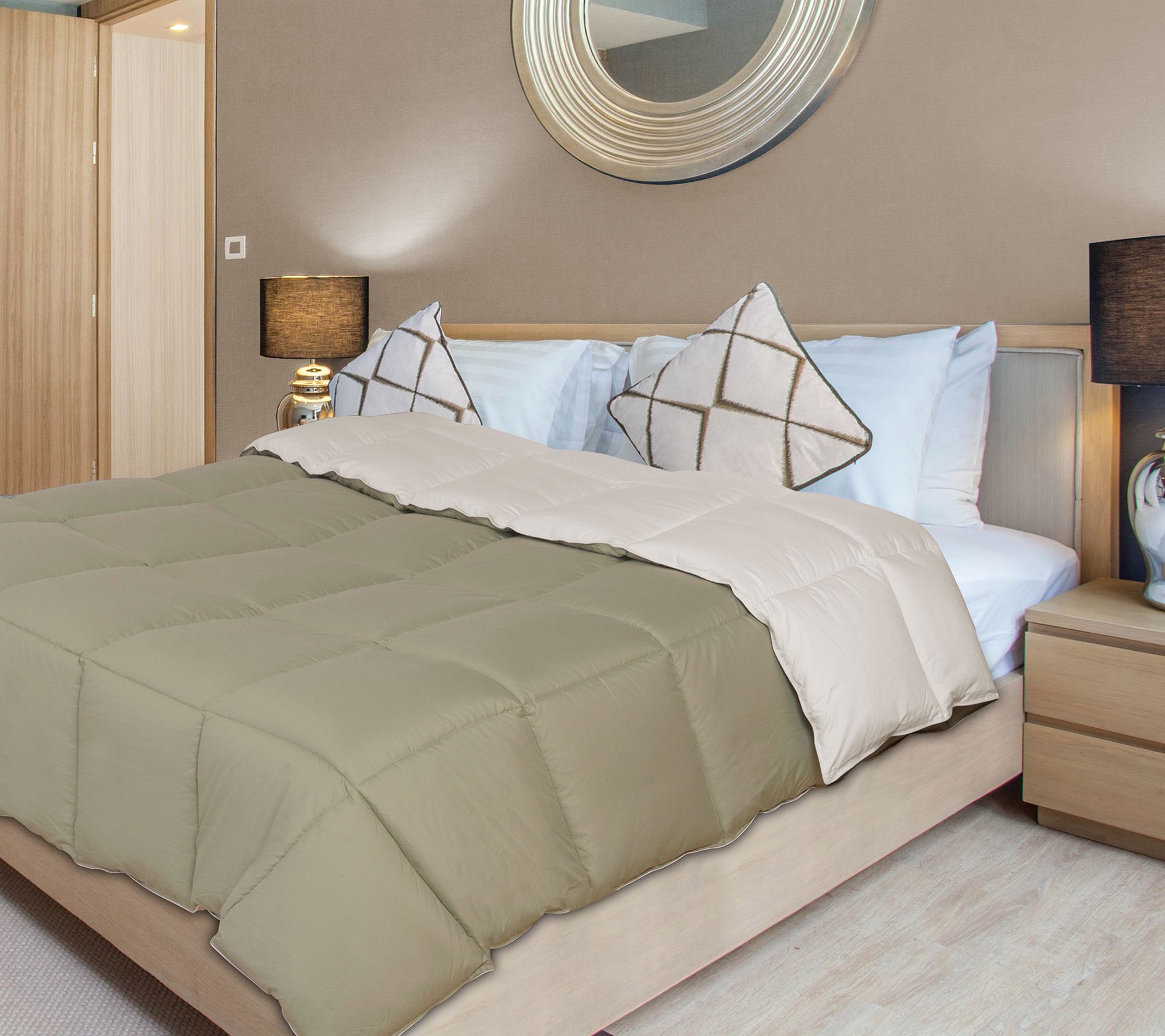 Superior Down Alternative Reversible Comforter, Twin/Twin XL