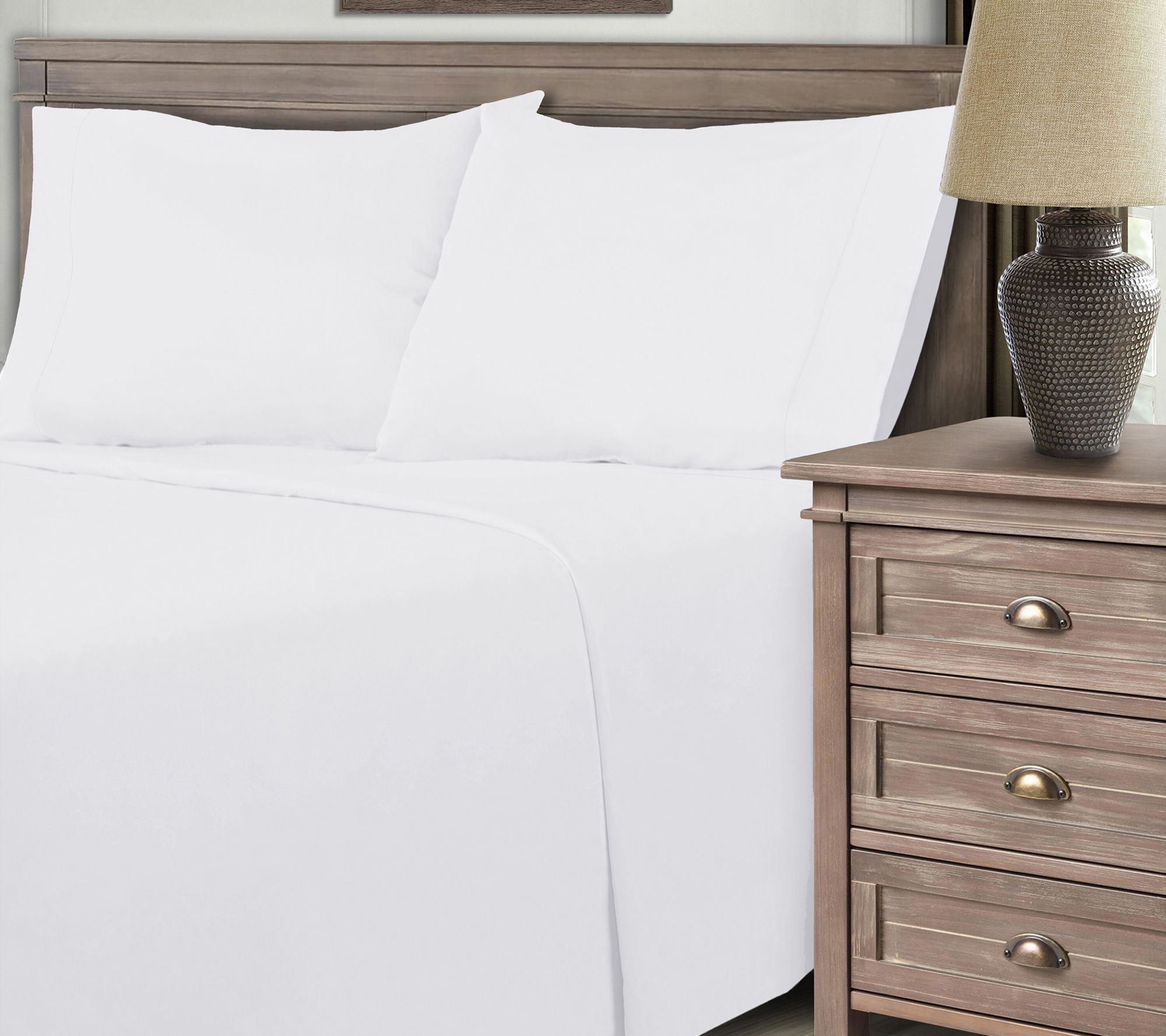 Superior Solid 600 Thread Count Cotton Blend Shets, Twin XL