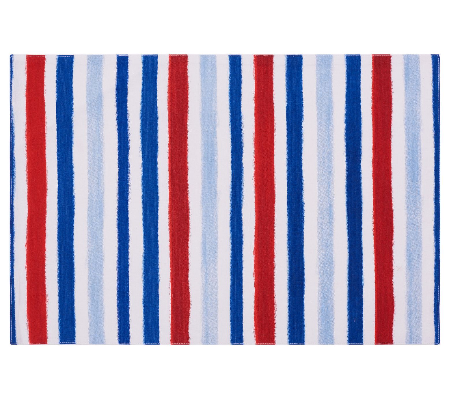 Watercolor Patriotic Strip Placemat Set of 6 byValerie