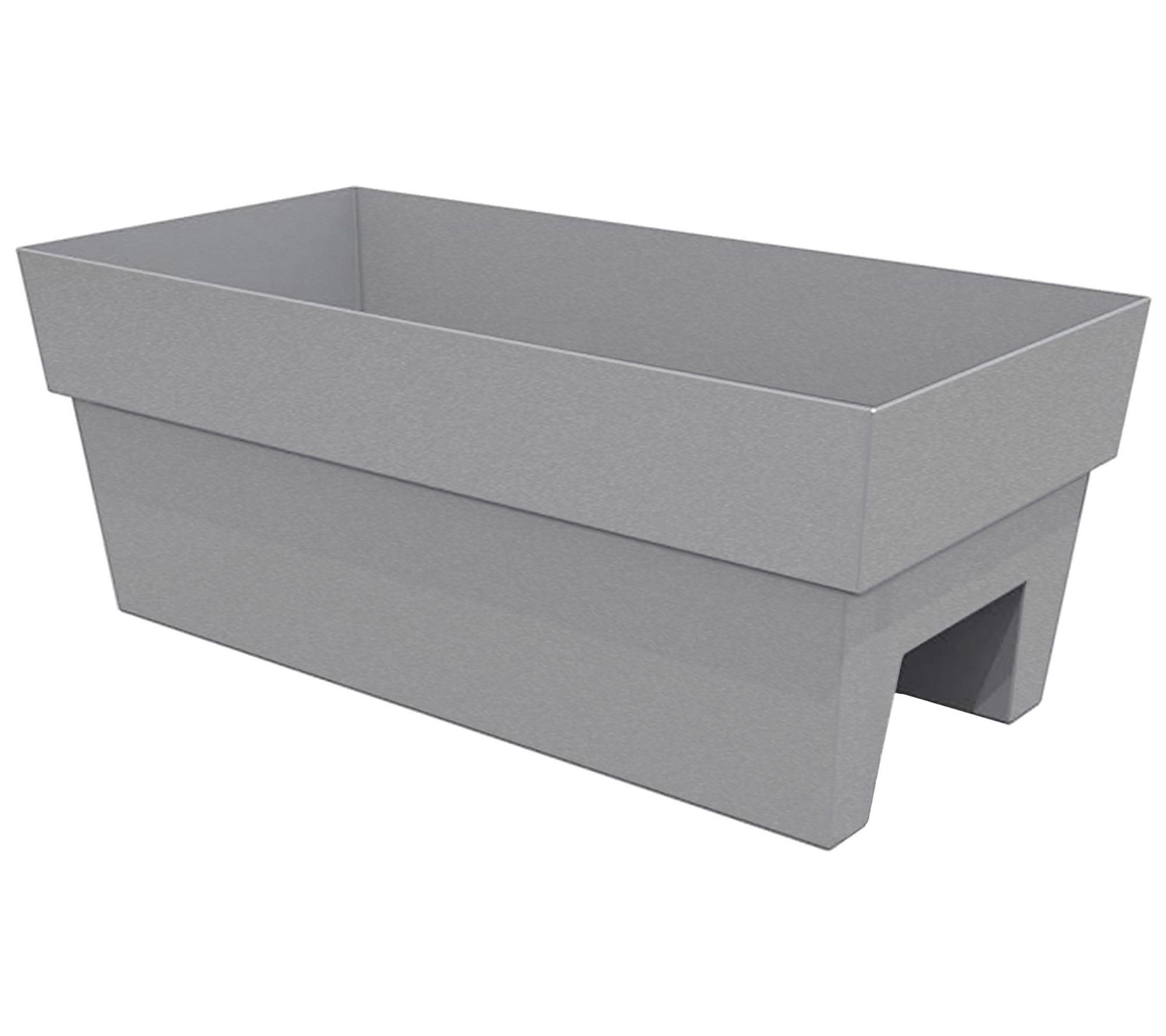 Bloem Finley Deck Rail Rectangle Planter: 24"